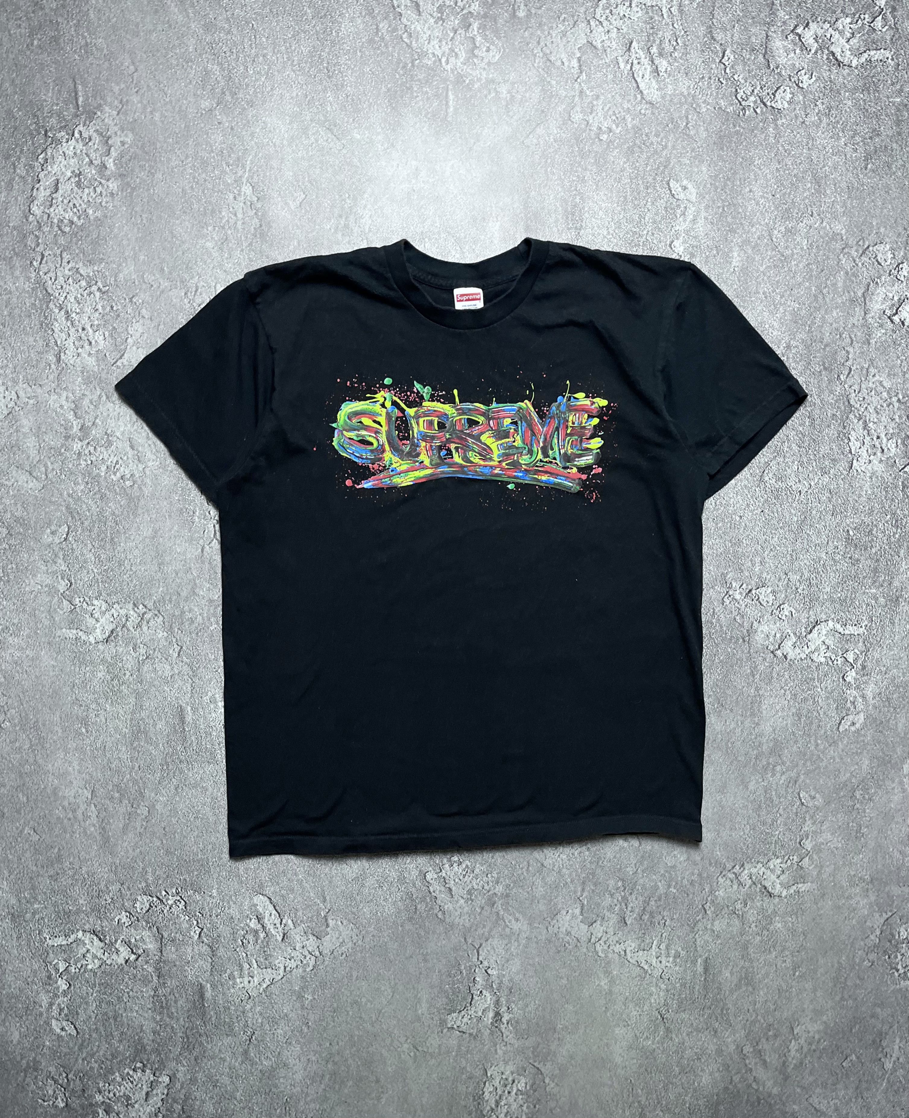 Supreme Vintage 2001 Supreme X José Parlá T-shirt Black | Grailed