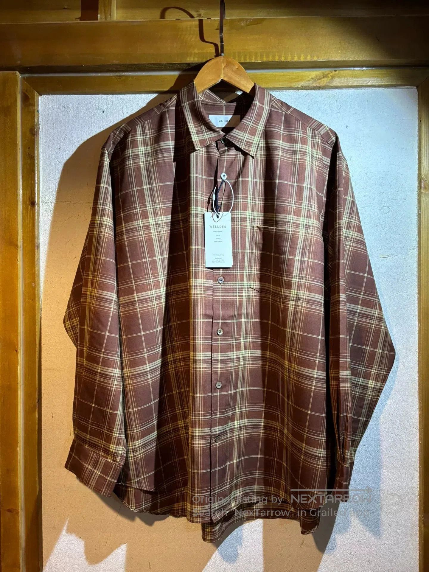 MooRER Wellder Oversized Wool Plaid Shirt. Size US XXL / EU 58 / 5 - 1 Thumbnail