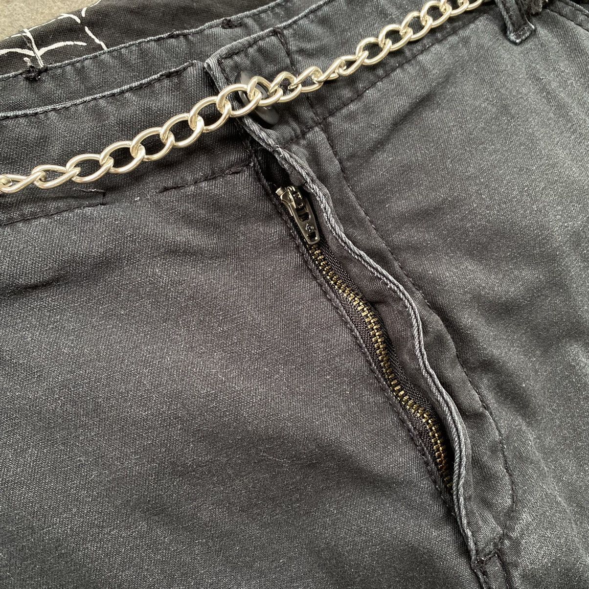 Vintage Vintage Too Fast To Live Too Young To Die x Mad punk Pants Size US 31 - 17 Thumbnail