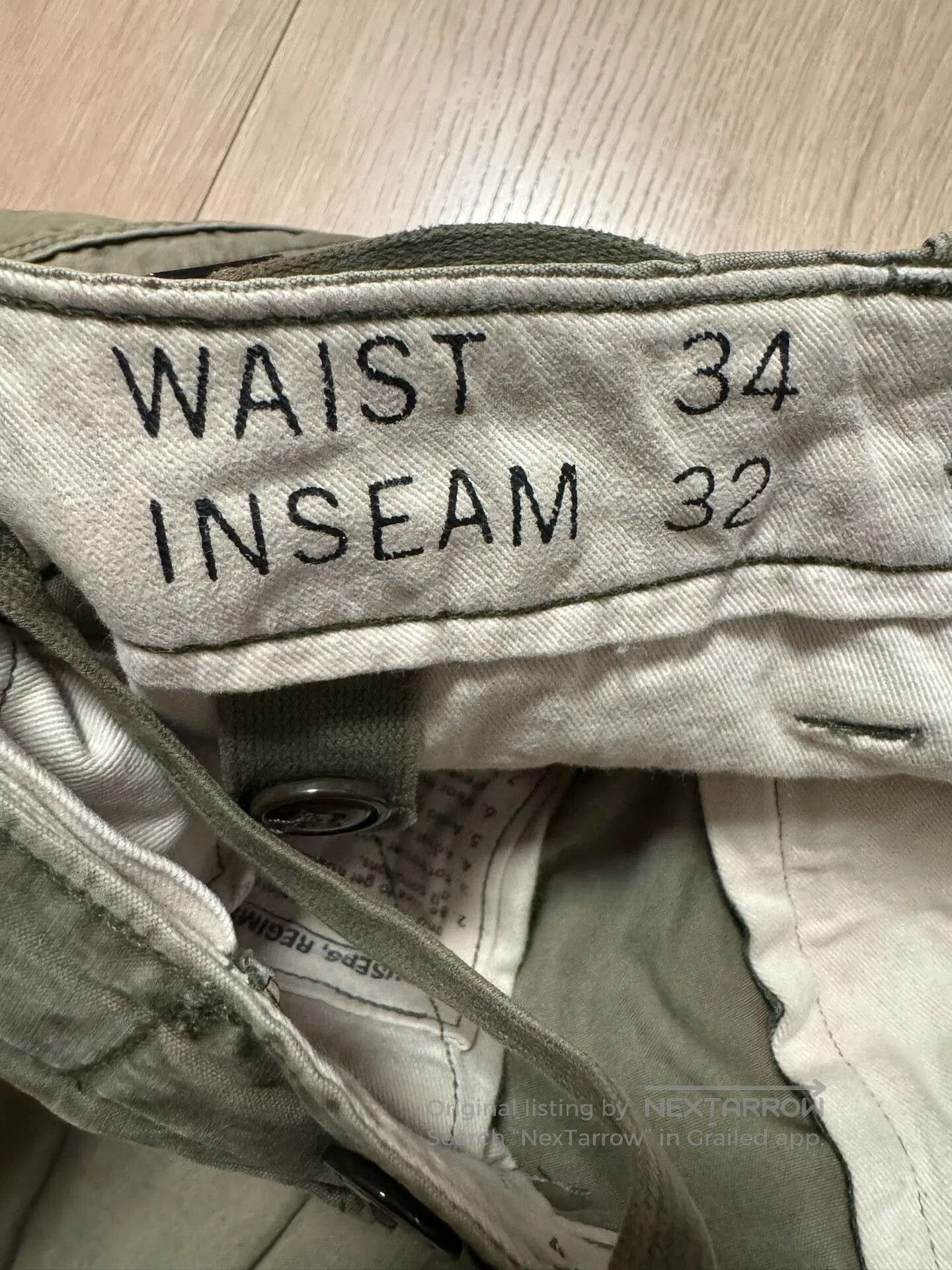 RRL Ralph Lauren RRL M65 Cargo Pants Military Green Utility Trousers. Size US 34 / EU 50 - 8 Thumbnail
