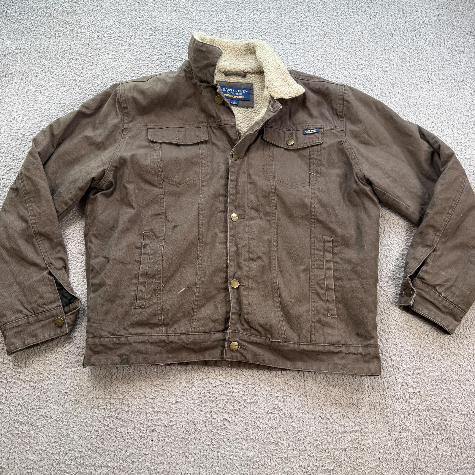 Other Bass Creek Outfitters Sherpa Lined Canvas Work Jacket Size US L / EU 52-54 / 3 - 1 Thumbnail
