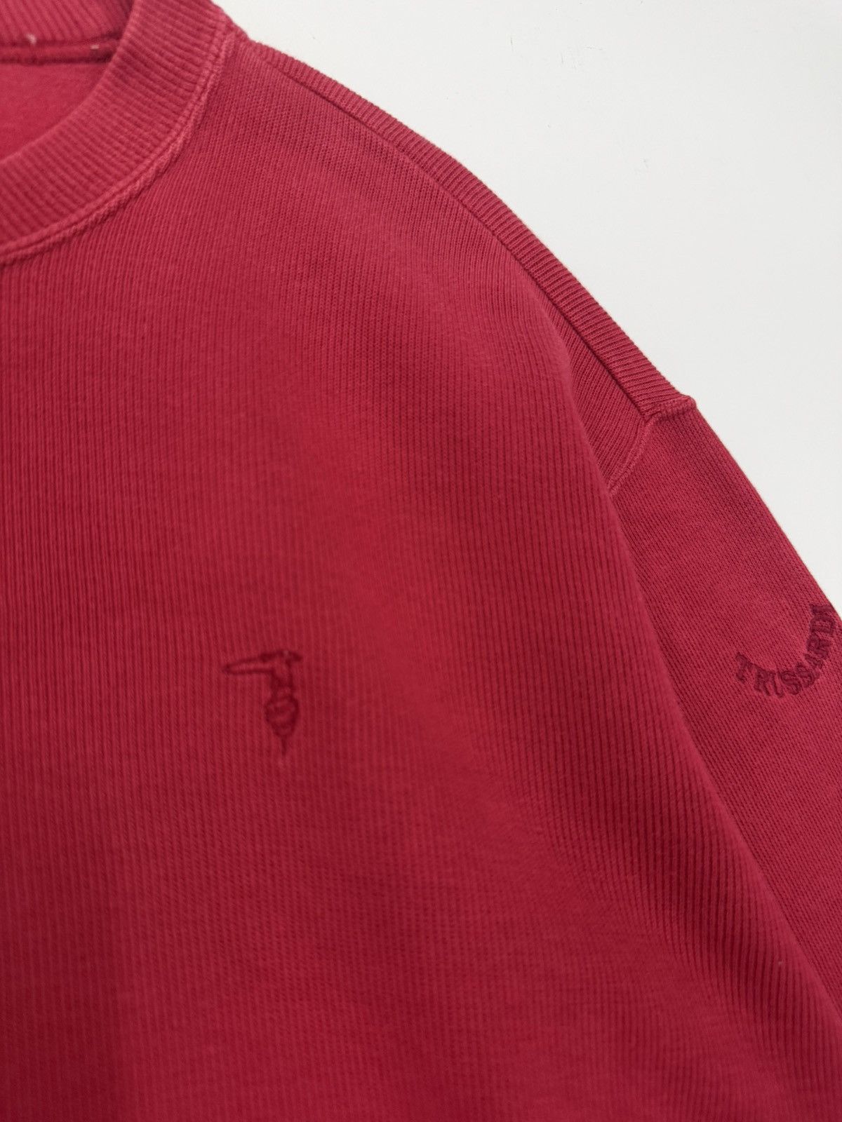 Trussardi 🔥 Vintage 90's Trussardi Heavy Cotton Sweatshirt - 42 Size US S / EU 44-46 / 1 - 4 Thumbnail