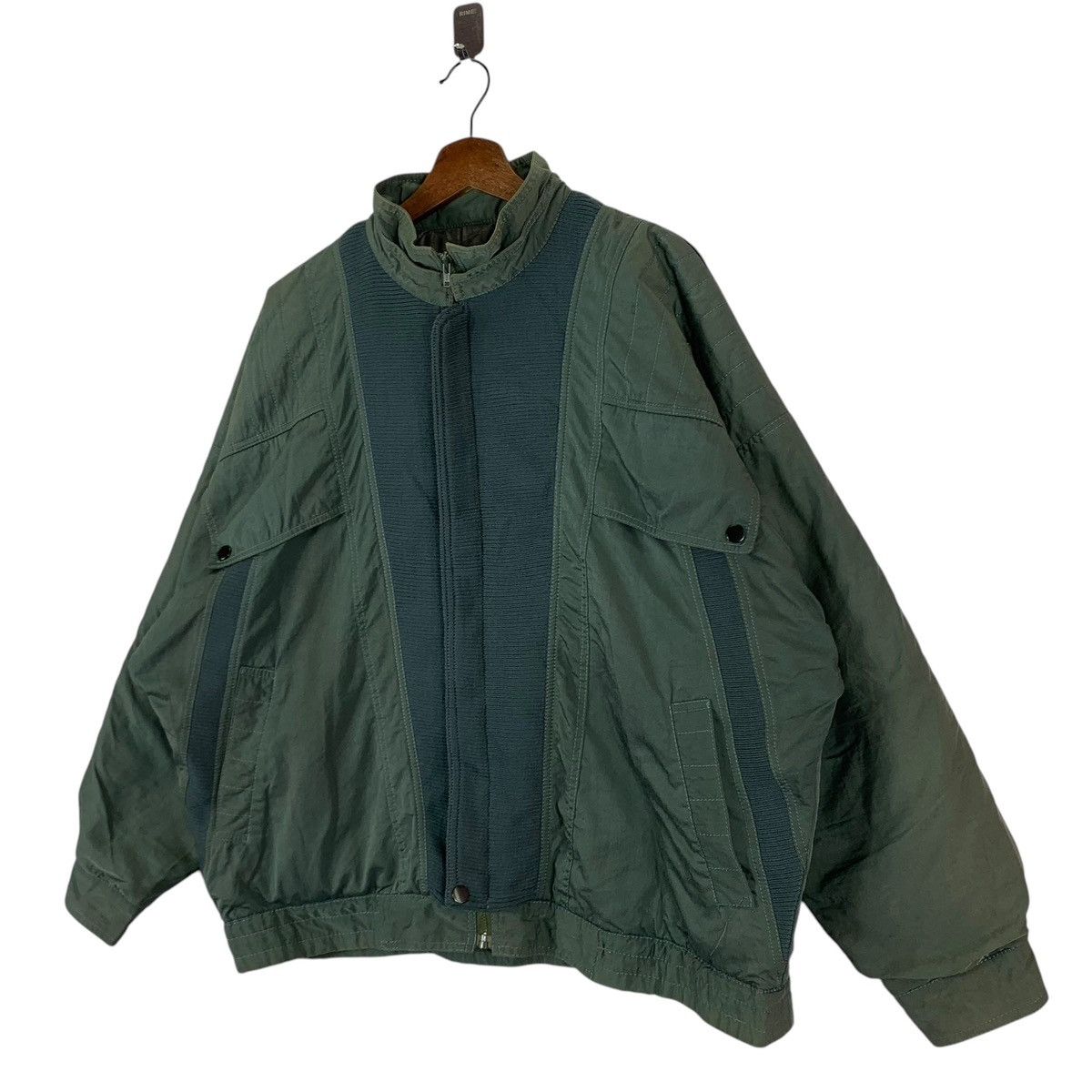 Issey Miyake × Japanese Brand × Vintage VINTAGE SUN PHORIKA DOUBLE ZIPPER BOMBER NYLON JACKET Size US L / EU 52-54 / 3 - 2 Thumbnail