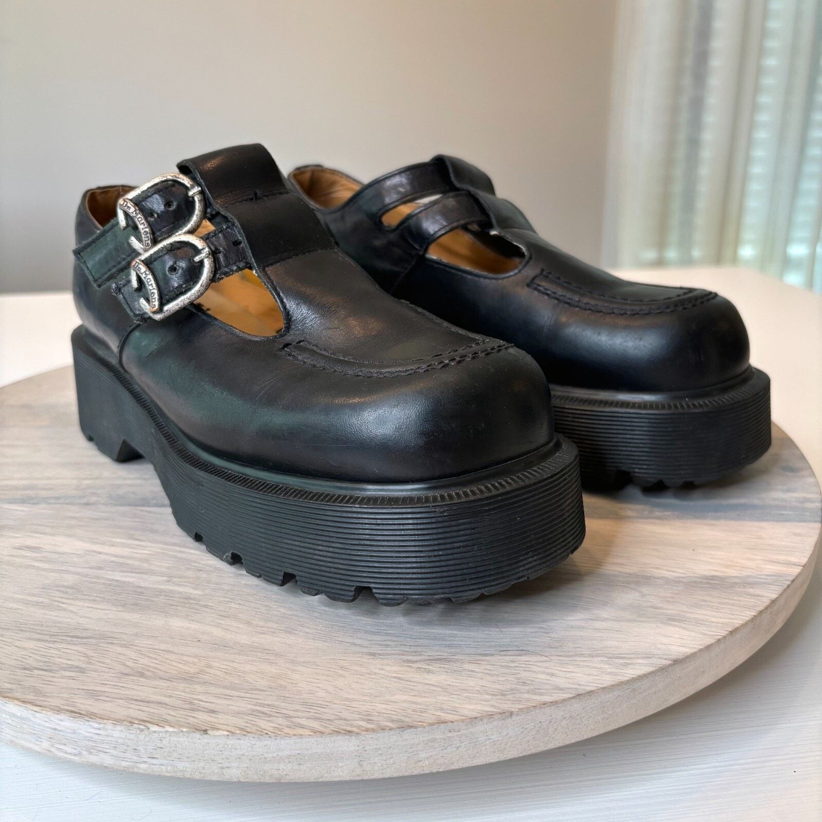 Martens Chunky Mary Jane Shoes Made in England Size