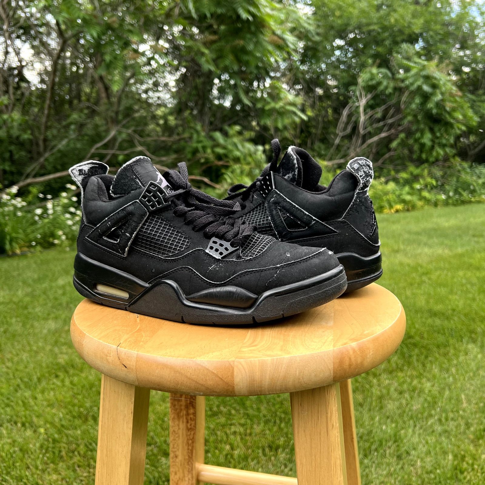 Jordan Brand × Nike Nike Air Jordan 4 Retro Black Cat 2006 Men's Shoes - Size 9 Size US 9 / EU 42 - 1 Thumbnail