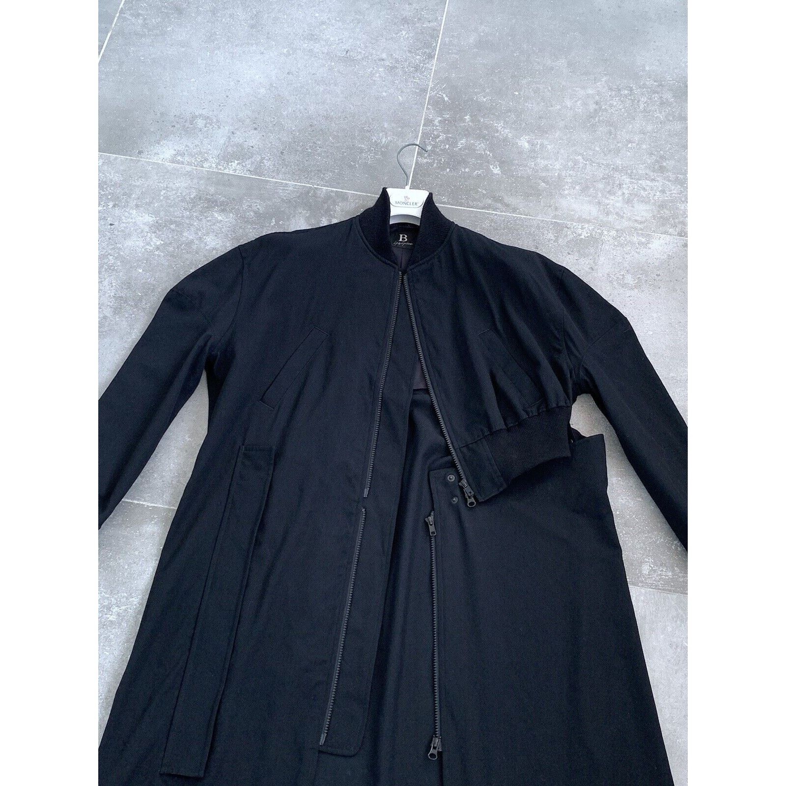 Japanese Brand × Yohji Yamamoto Mens B YOHJI YAMOMOTO Unisex Parka Trench Coat Jacket SZ 1 S Size US S / EU 44-46 / 1 - 7 Thumbnail