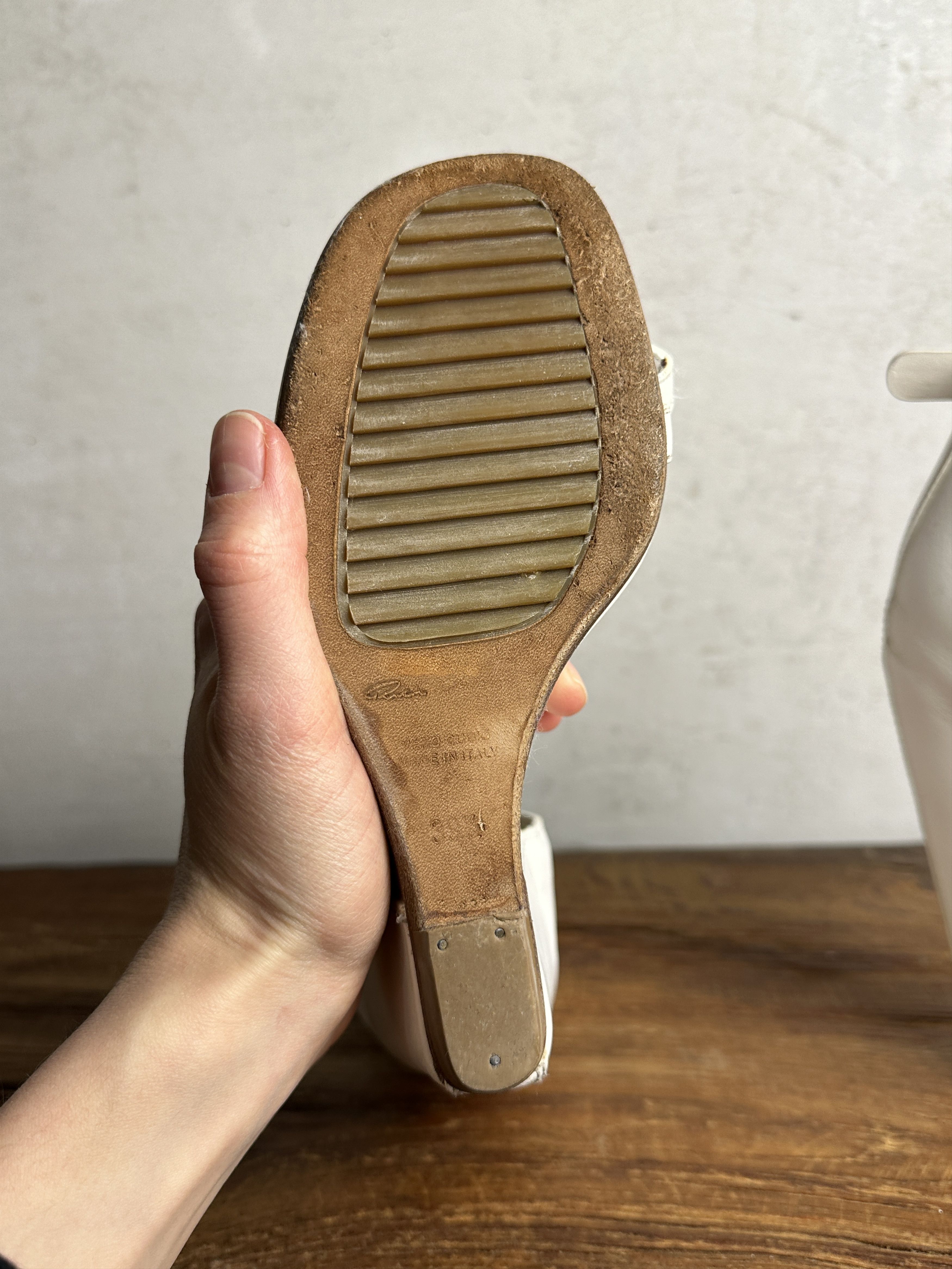 Rick Owens Rick Owens White Wedge Sandals Size US 9.5 / IT 39.5 - 12 Thumbnail
