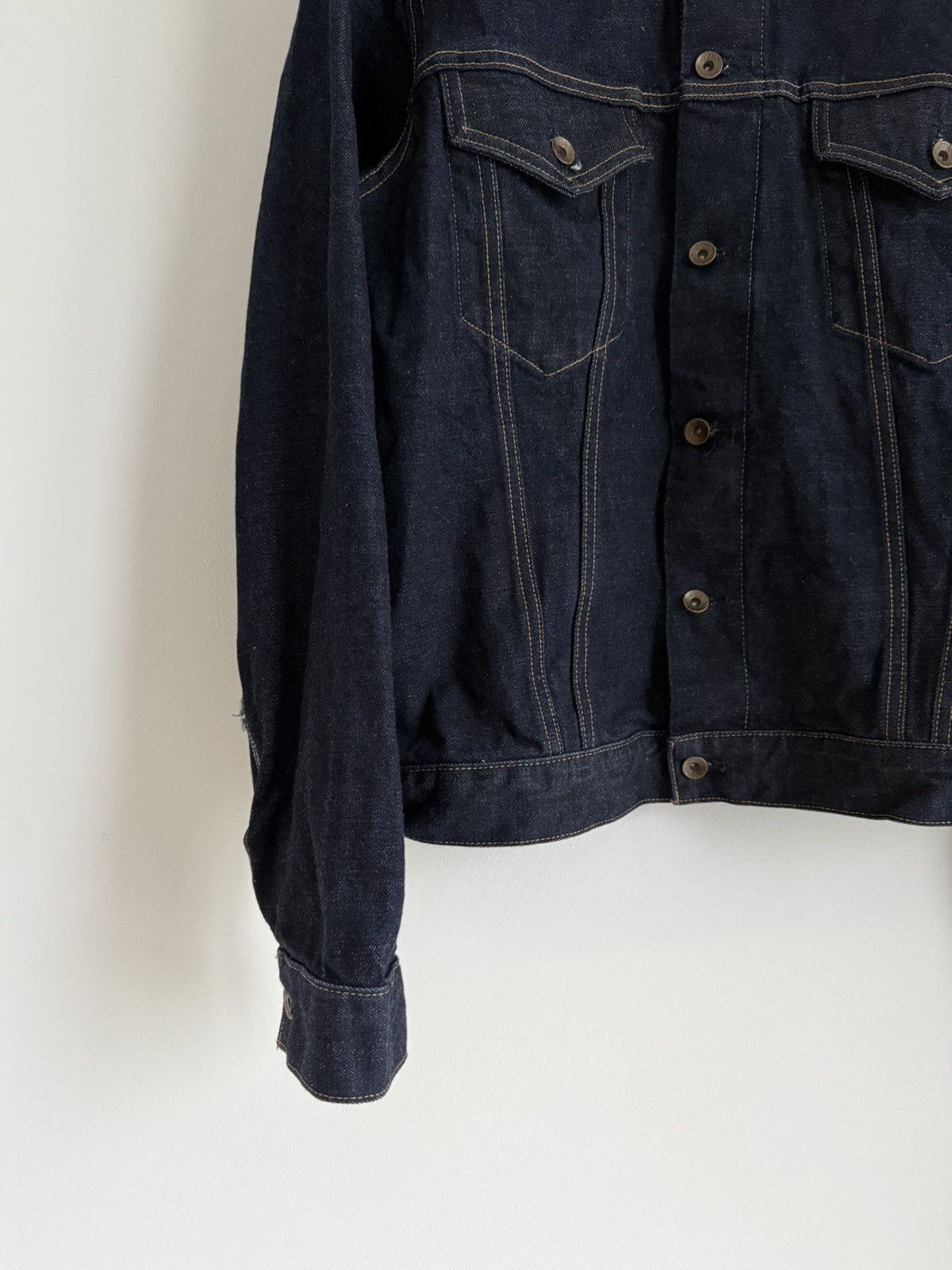 Bronson MFG. CO. Bronson Non Stock Selvedge Japan 🇯🇵 MFG.CO. Denim Jacket Sz M Size US L / EU 52-54 / 3 - 2 Thumbnail