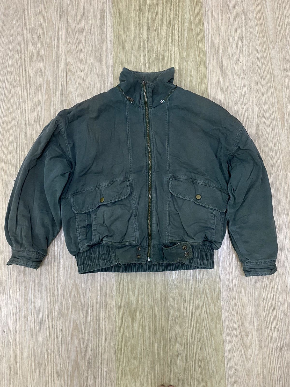 Japanese Brand × Vintage Vintage exclusive attention flight bomber jacket Size US M / EU 48-50 / 2 - 1 Thumbnail