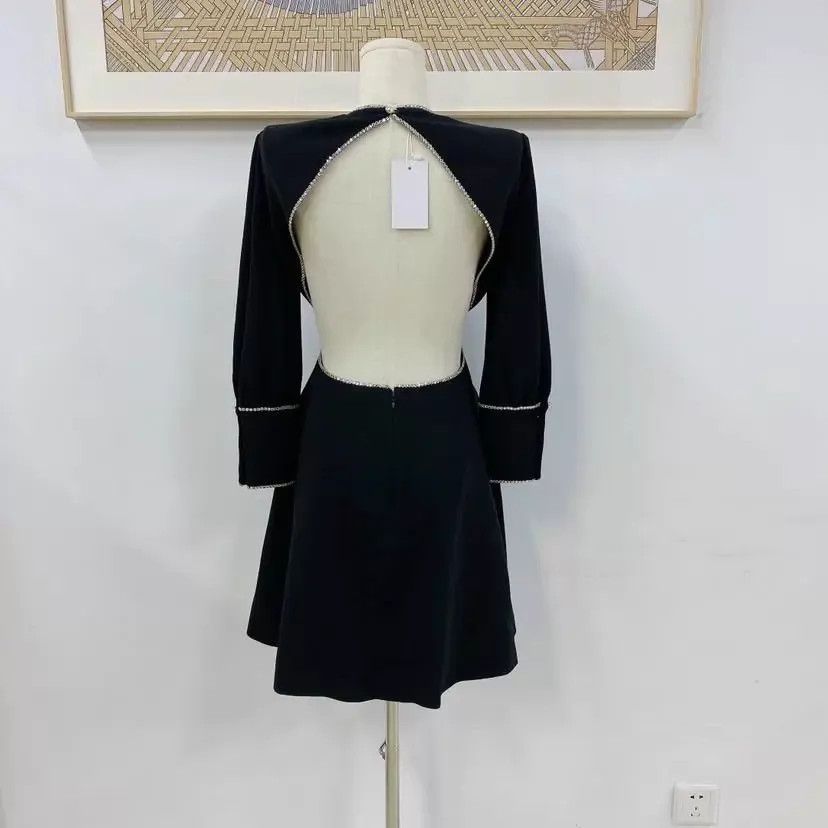 Miu Miu MIU MIU Black Crystal Dress 38 Size XS / US 0-2 / IT 36-38 - 2 Thumbnail