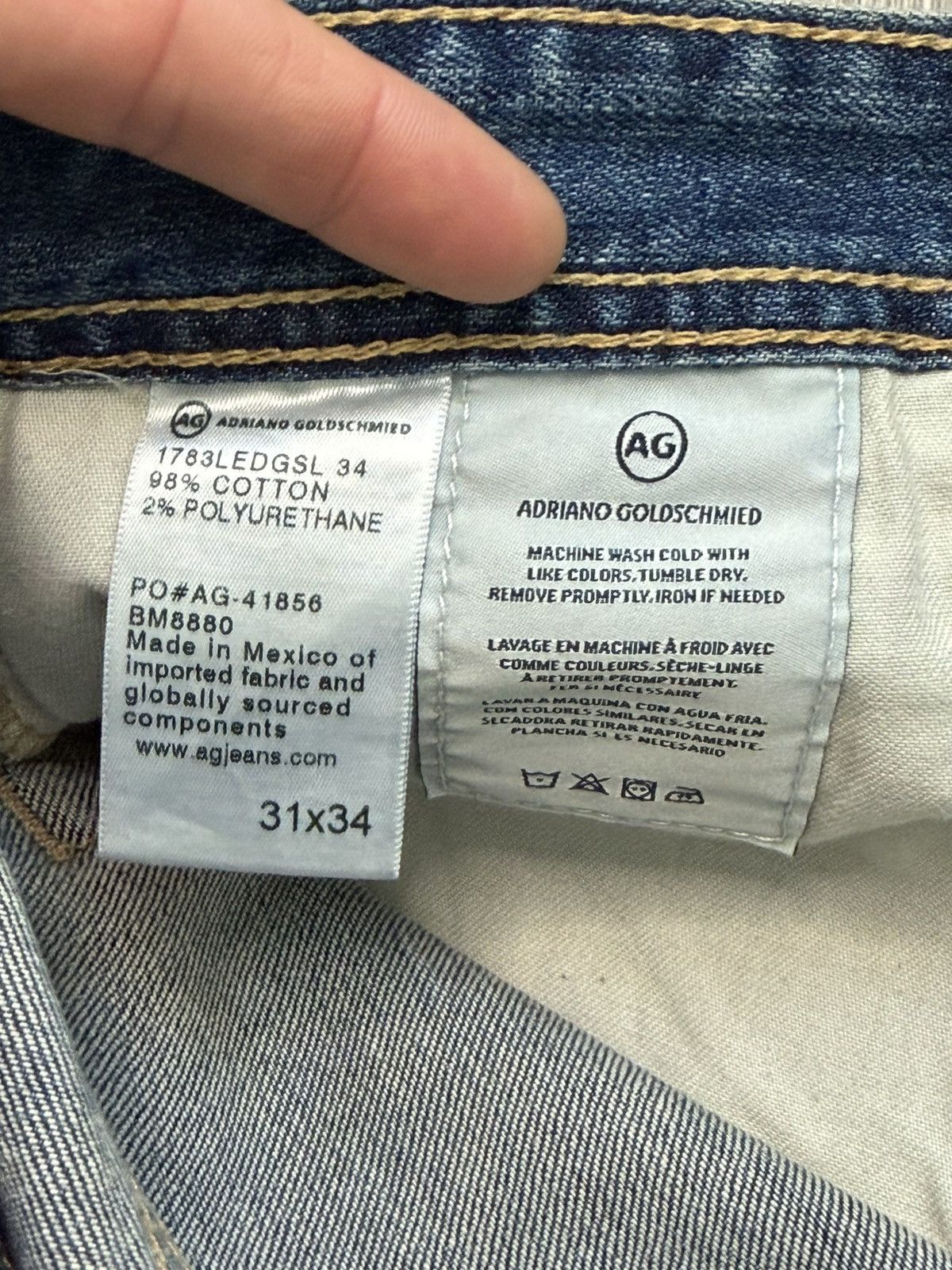 AG Adriano Goldschmied AG Adriano Goldschmied Men’s “Tellis” Slim Jeans Size US 31 - 5 Thumbnail