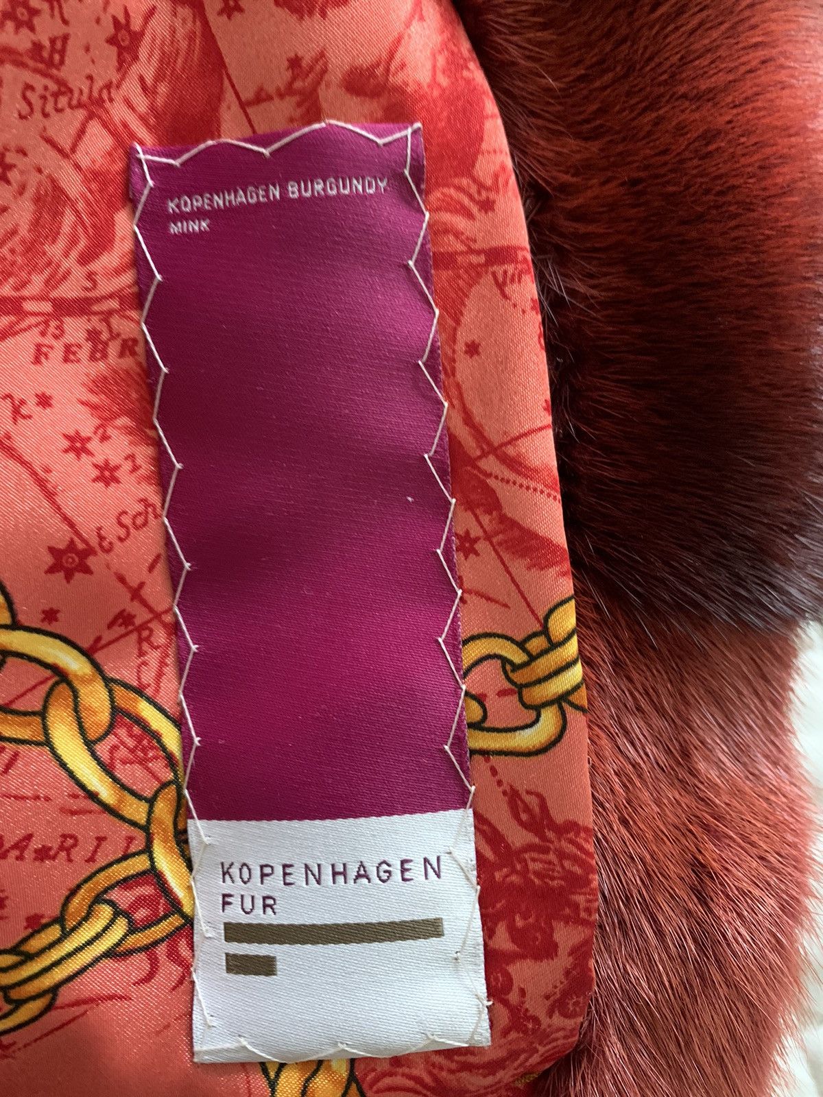 Japanese Brand Kopenhagen burgundy mink. Size M / US 6-8 / IT 42-44 - 5 Thumbnail
