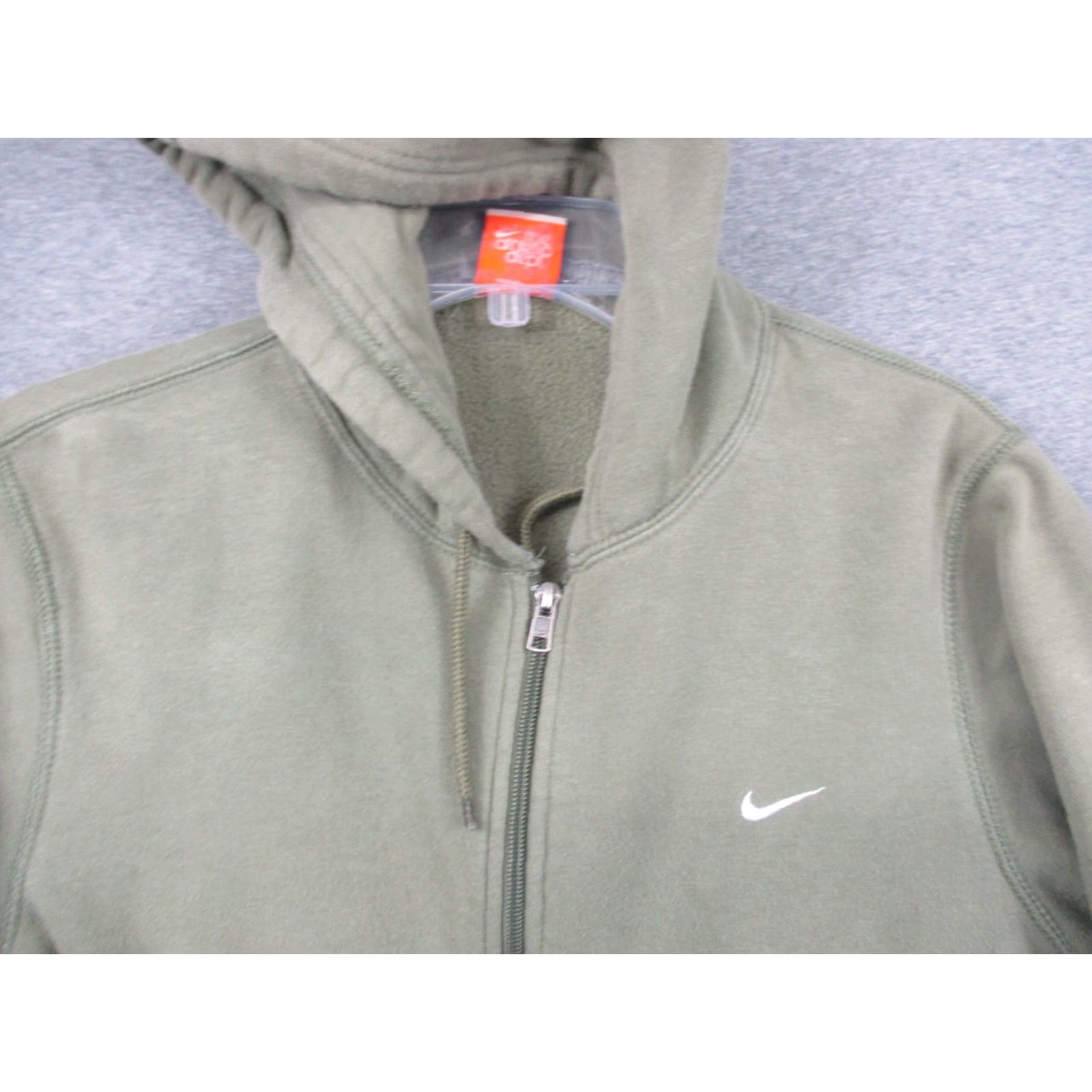 Nike VINTAGE Nike Jacket Men's Green Medium Full Zip Hooded Pockets Fleece The Athletic Dept Size US M / EU 48-50 / 2 - 2 Thumbnail