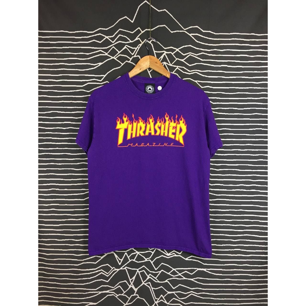 Thrasher × Vintage Vtg Thrasher Skateboard Magazine Fire Flame Skate Tee Size US M / EU 48-50 / 2 - 2 Thumbnail