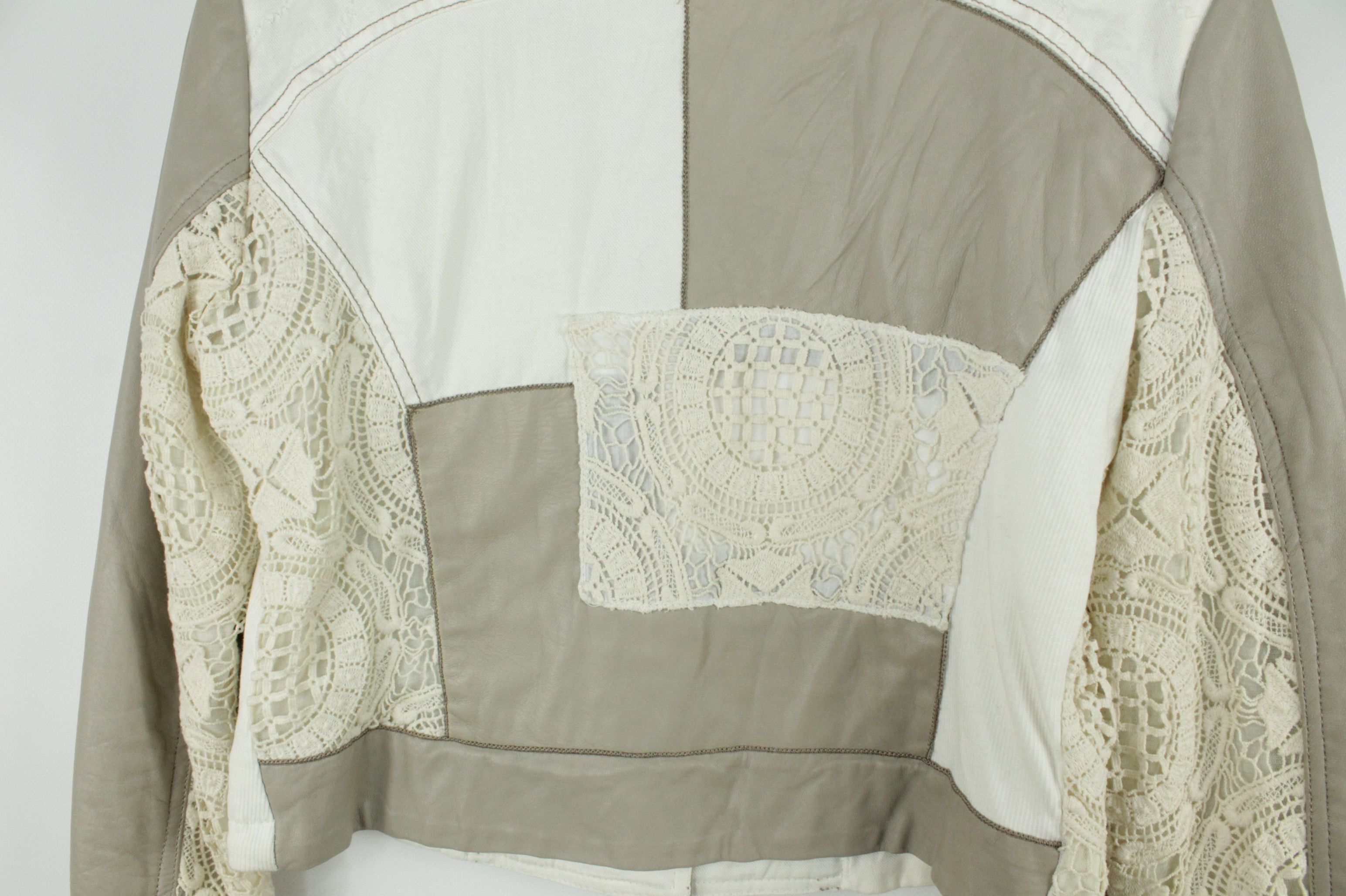 Elisa Cavaletti Elisa Cavaletti Club Leather Embroidered Cropped Jacket Size S / US 4 / IT 40 - 9 Thumbnail