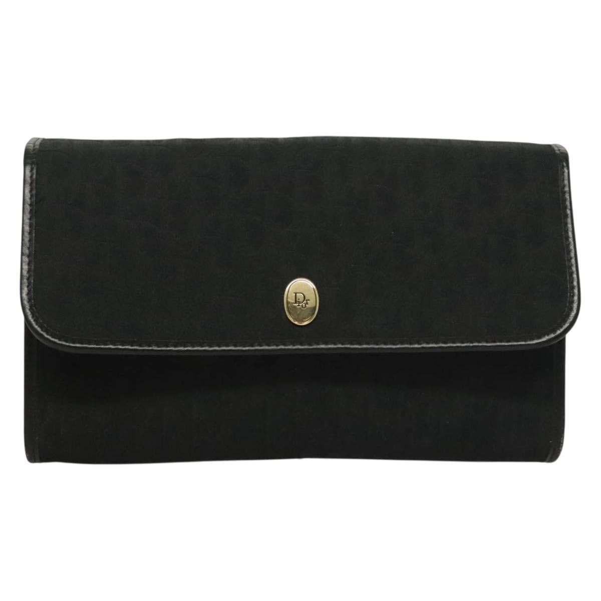 Dior DIOR Trotter Canvas Chain Shoulder Bag Black Gold Size ONE SIZE - 2 Thumbnail