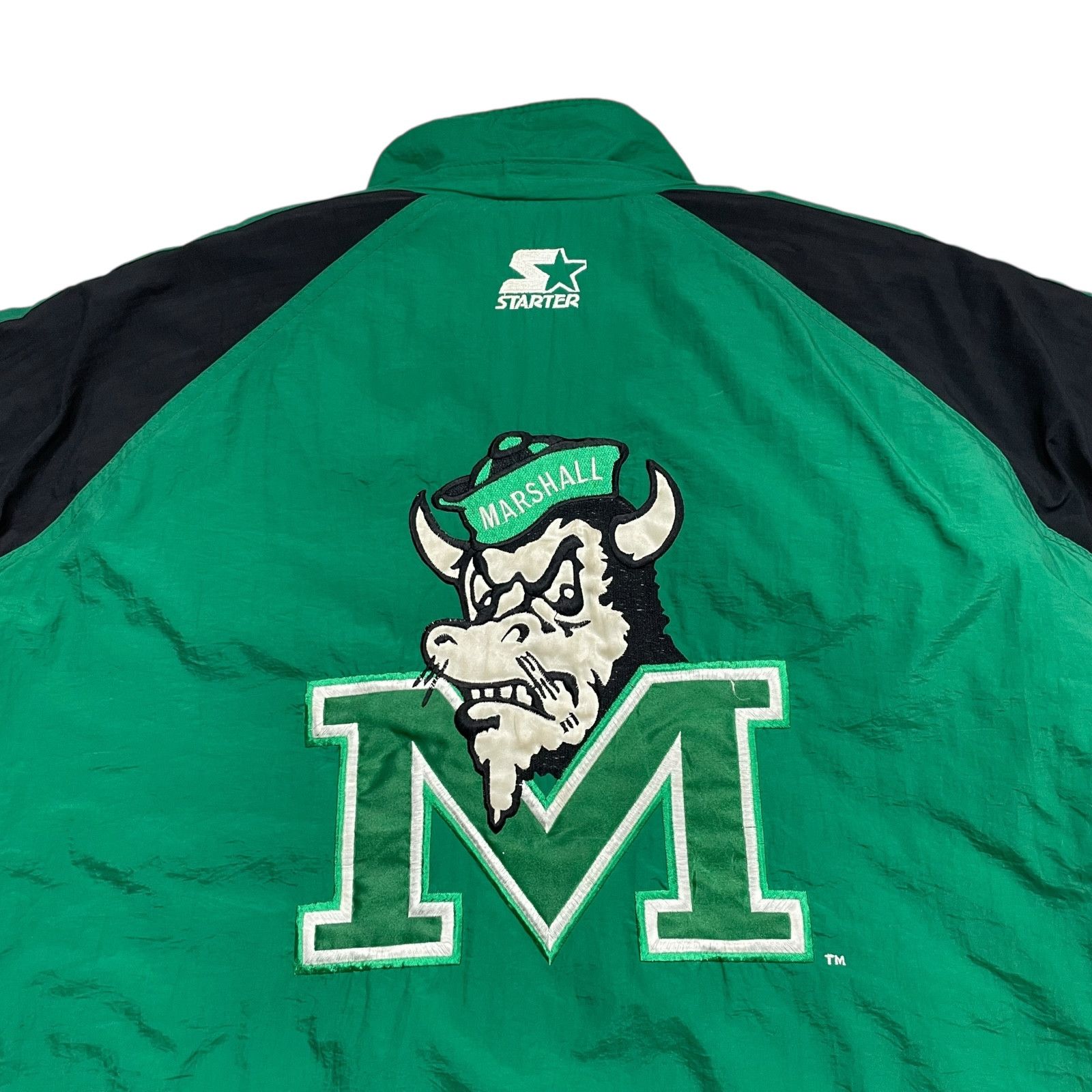 NCAA VTG 90s MARSHALL THUNDERING HERD STARTER PUFFER JACKET Sz XL Size US XL / EU 56 / 4 - 3 Thumbnail