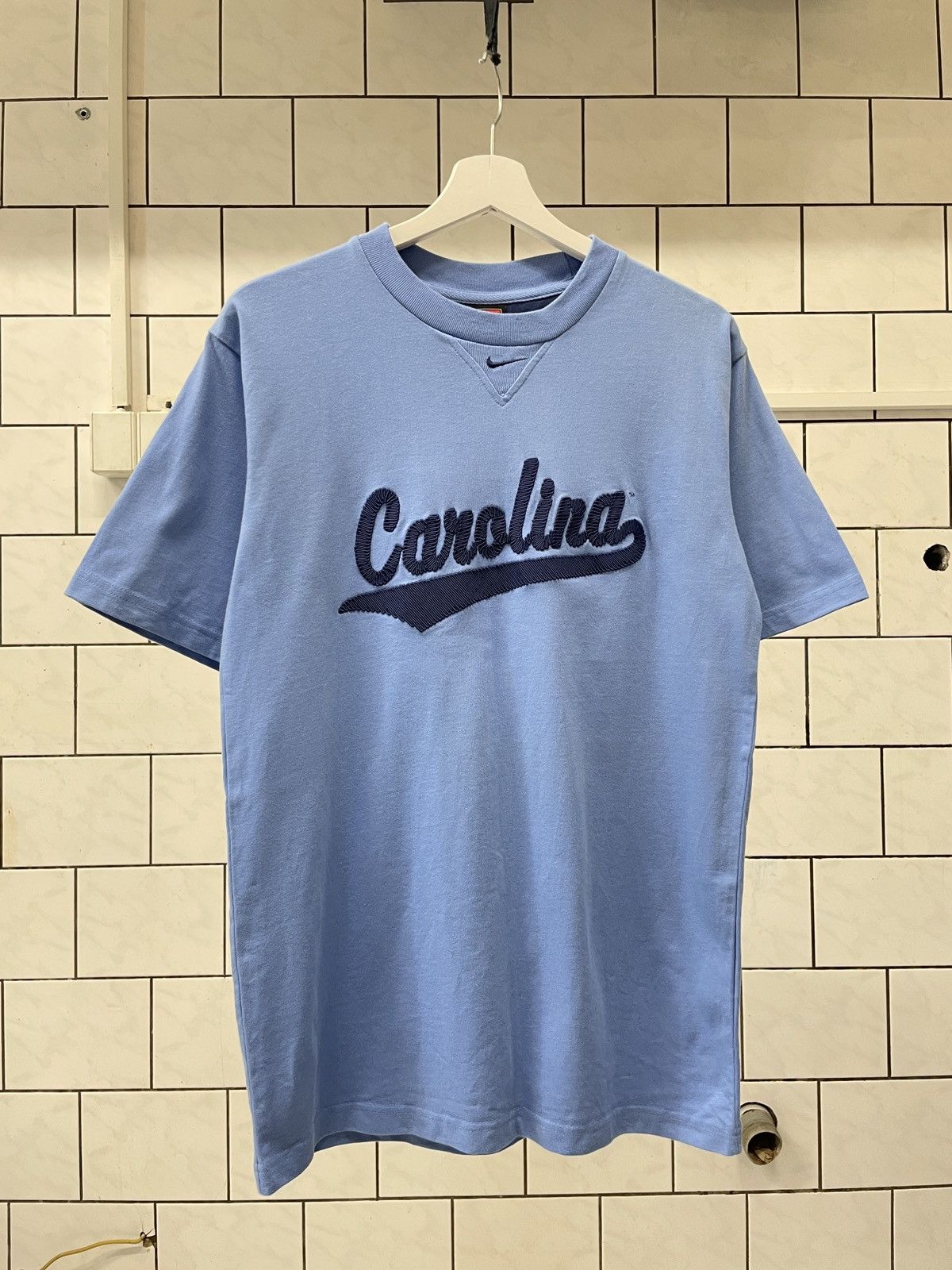 JNCO × Nike × Vintage Nike center swoosh Carolina vintage 90s t shirt y2k Size US M / EU 48-50 / 2 - 2 Thumbnail