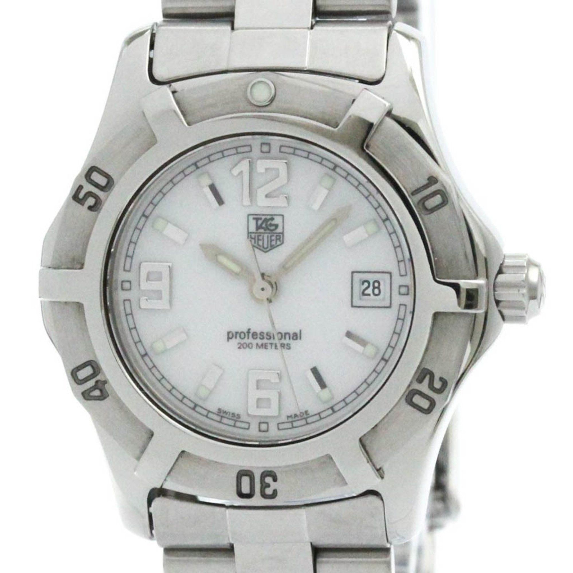 Polished Tag Heuer 2000 Exclusive Steel Quartz Ladies Watch Wn1311 Bf581234 in White, Women's