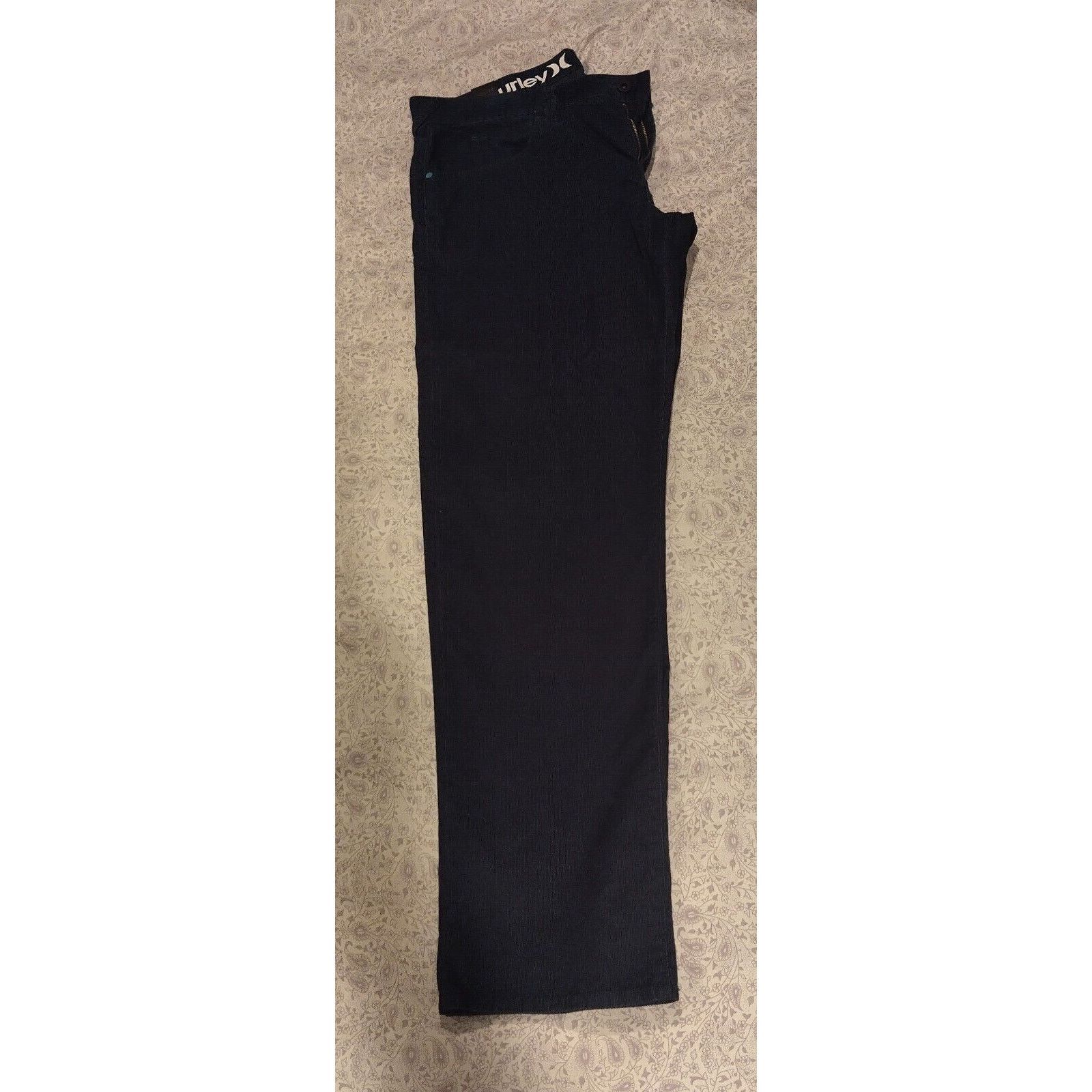 Hurley Hurley '84 Slim Fit Corduroy Pants 38x32 Blue Straight Leg Size US 38 / EU 54 - 1 Thumbnail