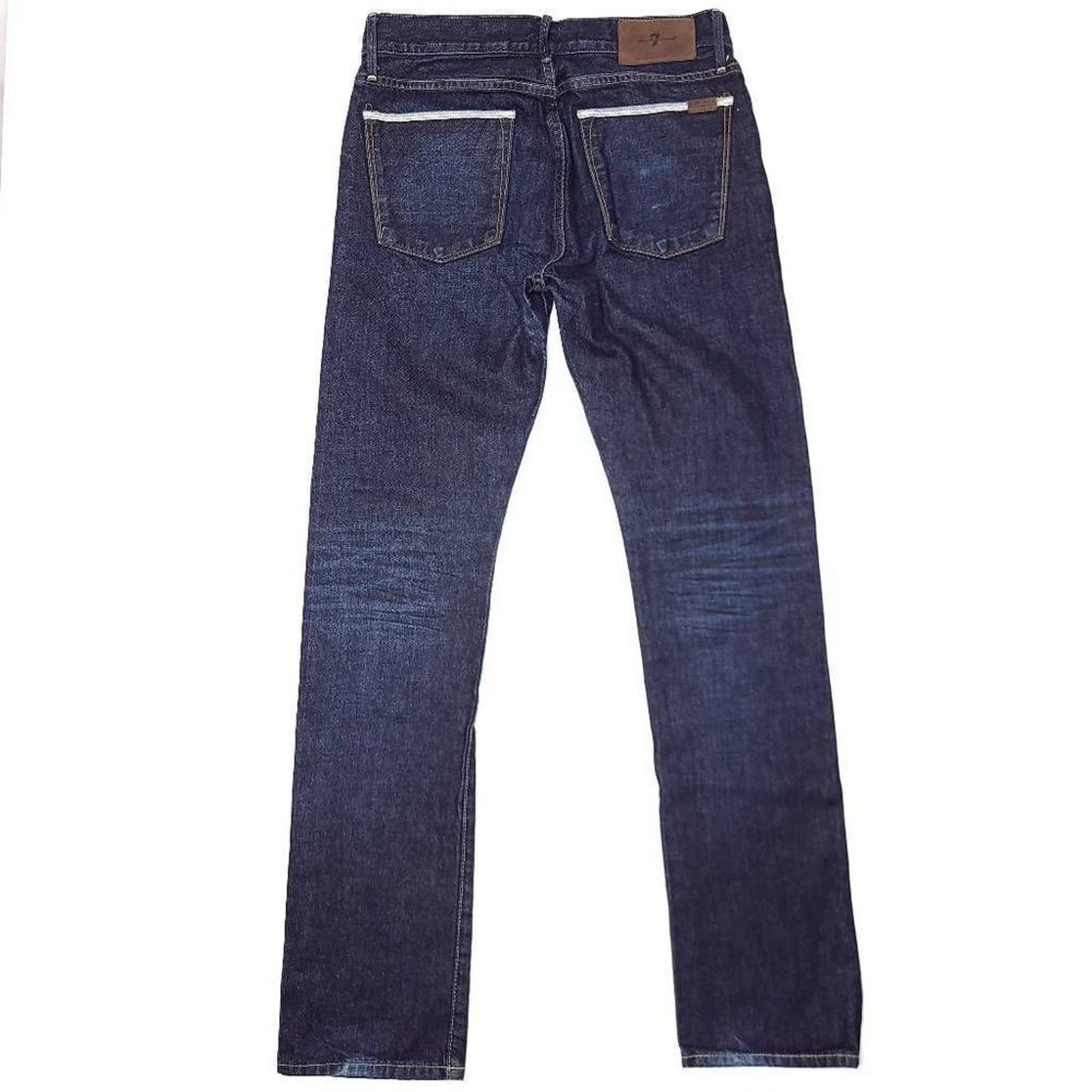 7 For All Mankind 7 For All Mankind Slimmy Jeans Mens 29x33 Red Line Selvedge Size US 29 - 8 Thumbnail