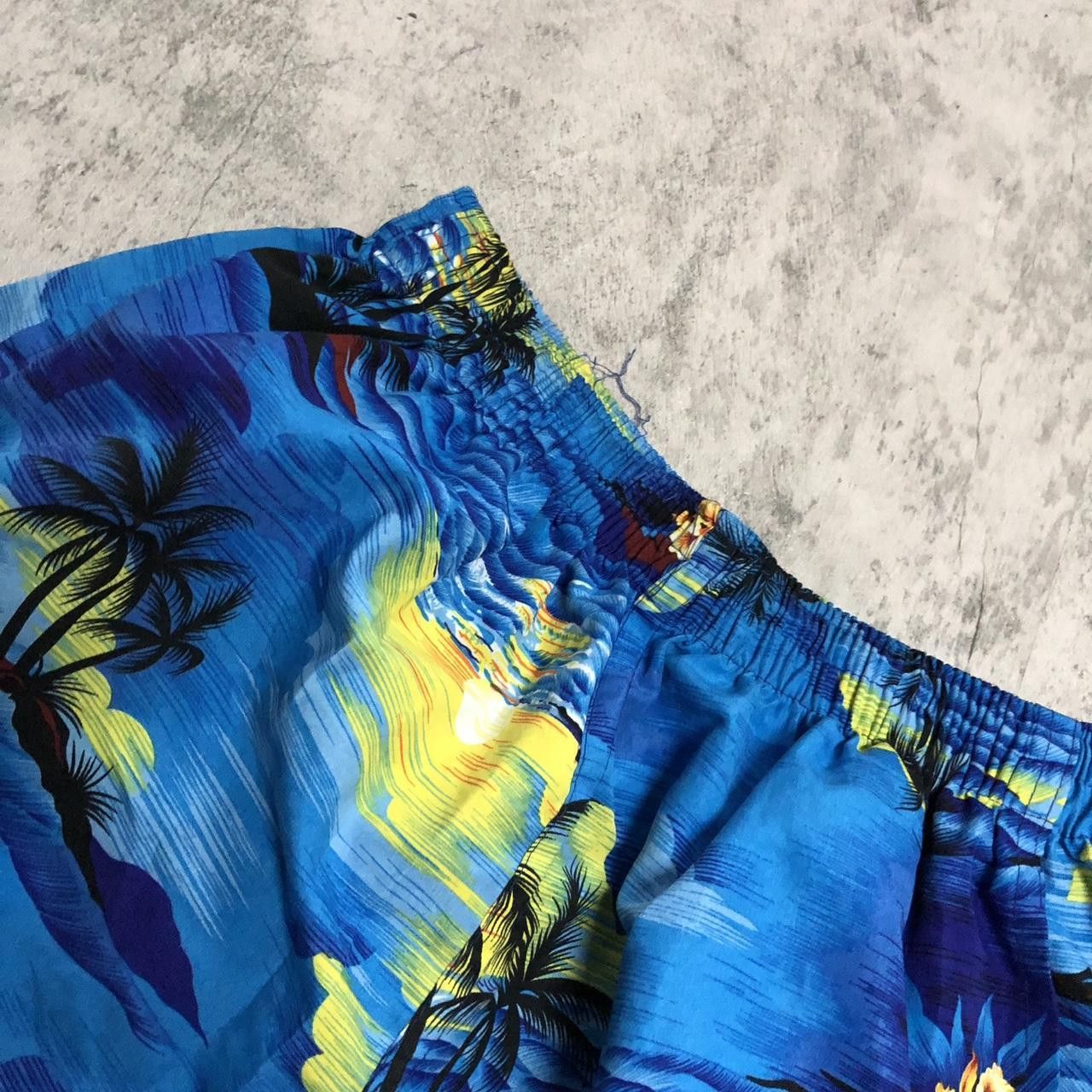 Other Blue and yellow Hawaiian swim trunks #HawaiianVibes Size US 30 / EU 46 - 4 Thumbnail
