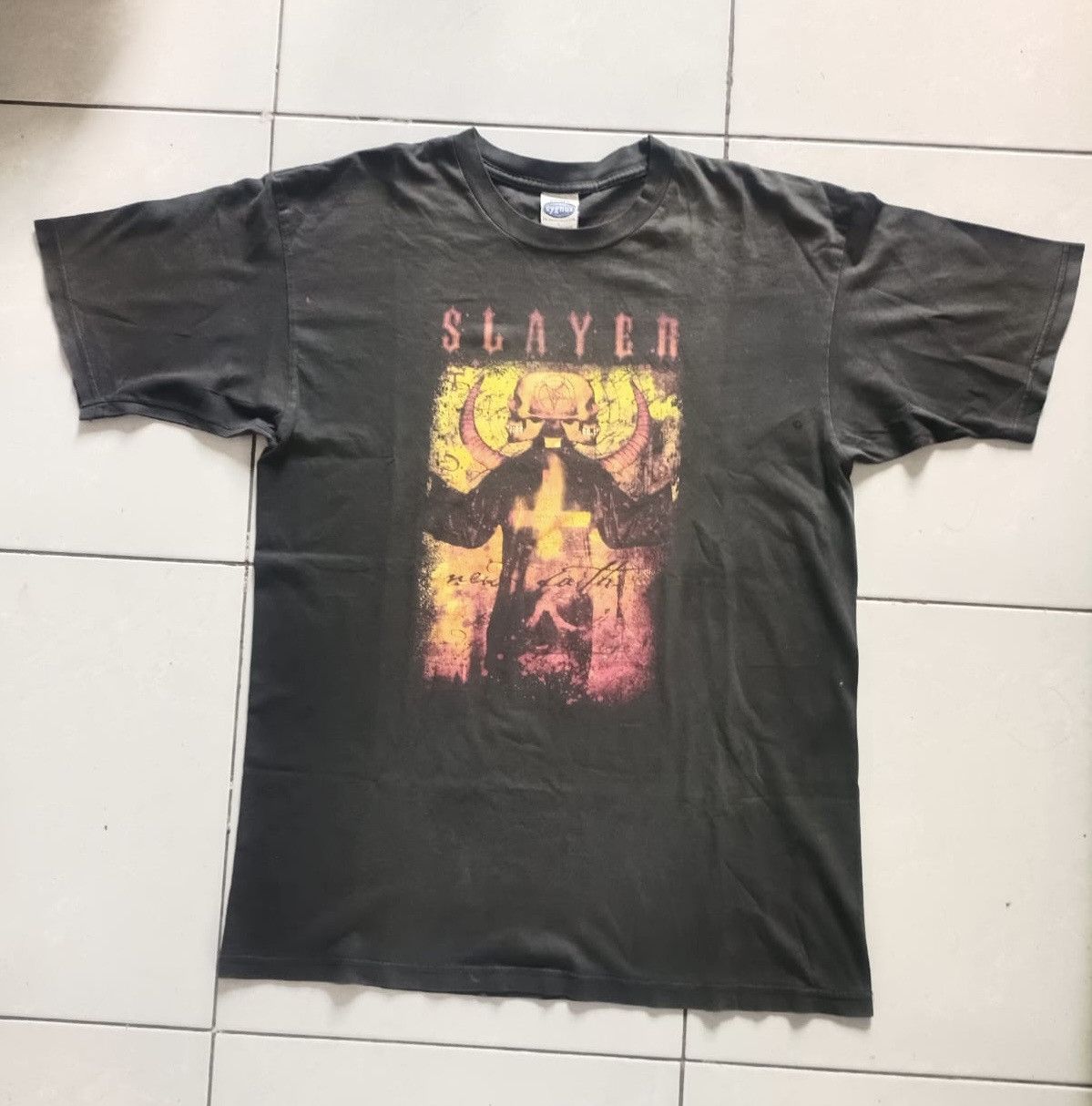 Band Tees Vintage Rare Slayer 2003 Album Tour Thrash Metal Band Size US L / EU 52-54 / 3 - 4 Thumbnail