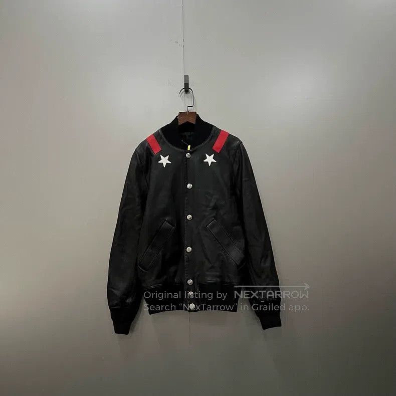 Givenchy Givenchy Size44 Striped star print leather jacket Size US M / EU 48-50 / 2 - 1 Thumbnail