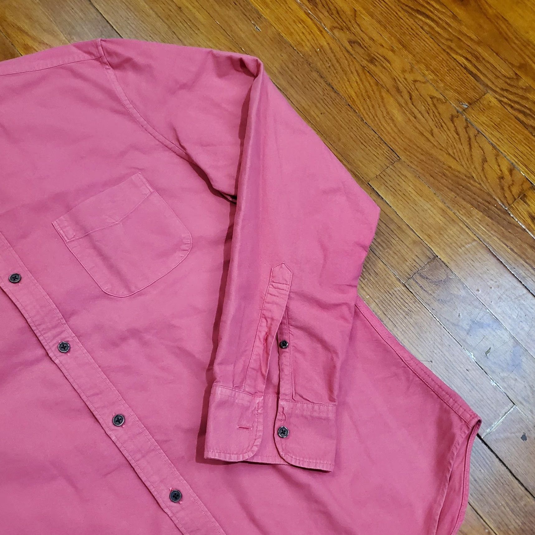 J.Crew J.Crew Shirt Mens XL Pink Garment Dye Slim Untucked Button Front Long Sleeve Size US XL / EU 56 / 4 - 3 Thumbnail