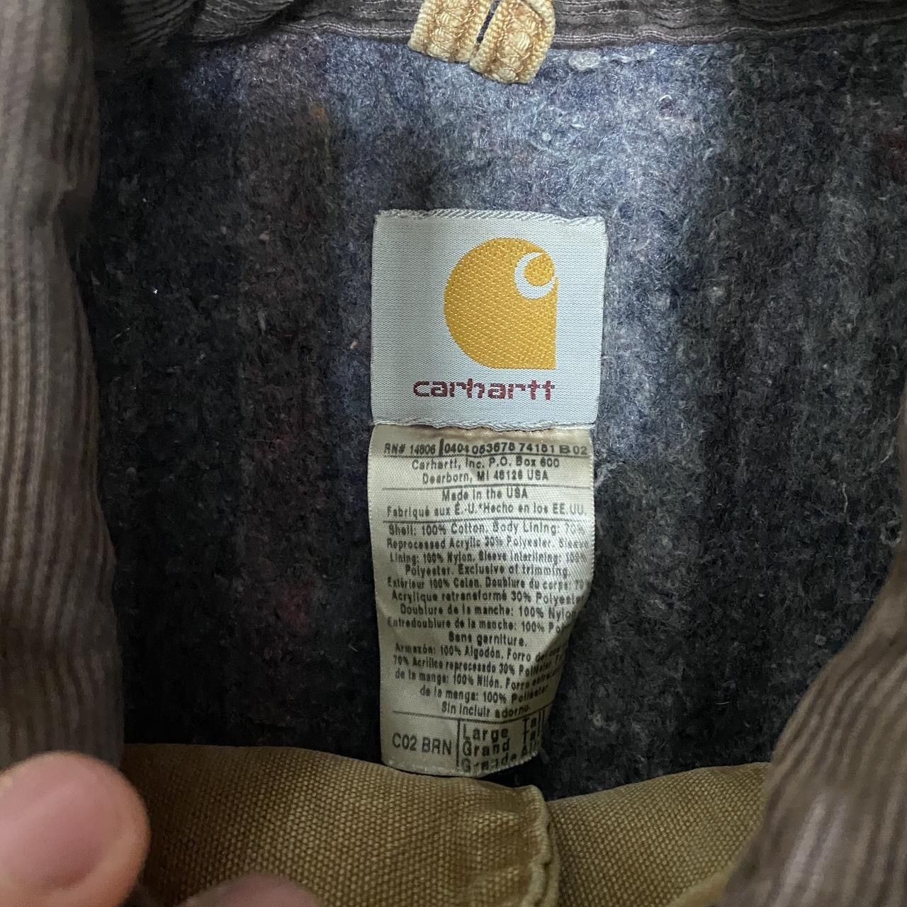 Carhartt Vintage Carhartt Blanket Lined Chore Coat Work beige Jacket Size US L / EU 52-54 / 3 - 5 Thumbnail