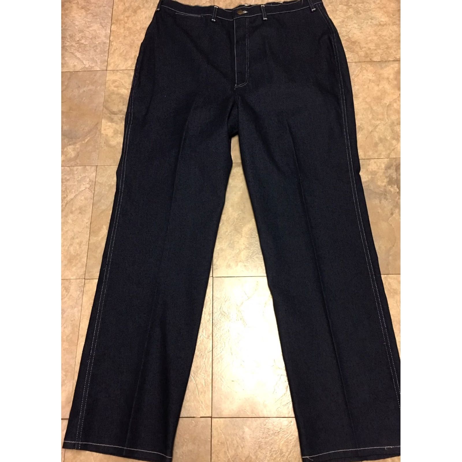Wrangler VINTAGE Wrangler Women's Fit Jeans Denim USA White Stitching 40 Blue Cowboy Western 80s 90s Womens" Size 27" / US 4 / IT 40 - 7 Thumbnail