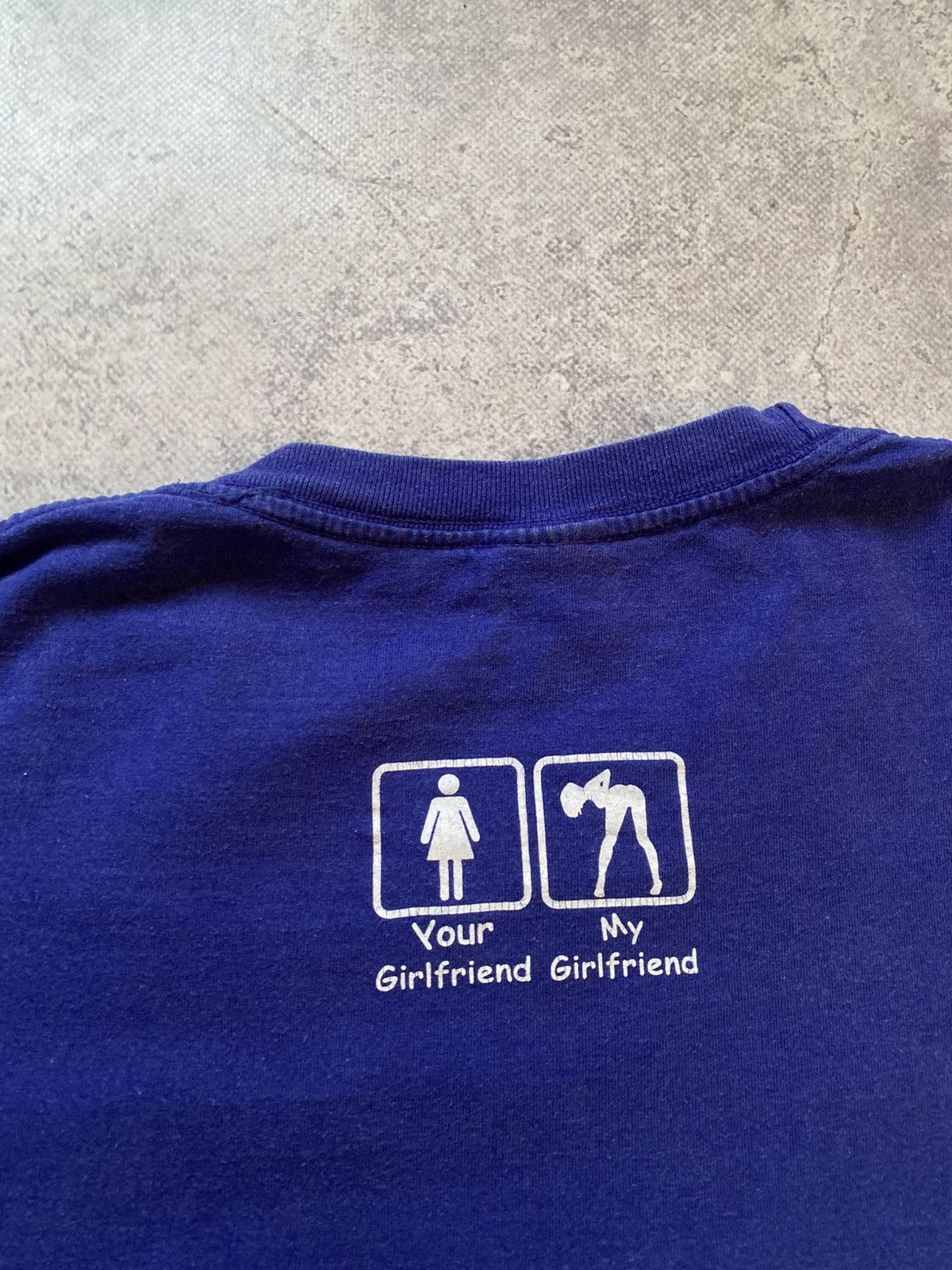 Vintage Vintage Y2K Humor Your Girlfriend My Girlfriend Tees T Shirt Size US L / EU 52-54 / 3 - 10 Thumbnail
