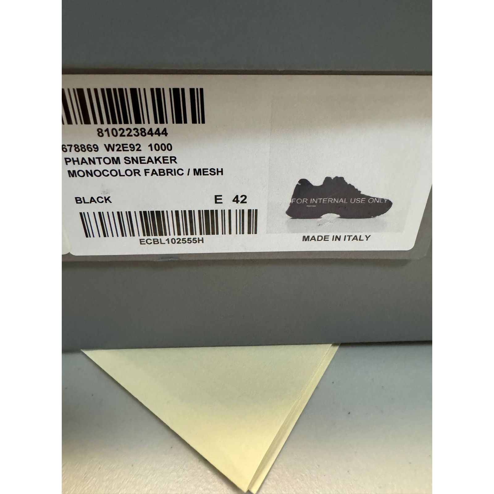 Balenciaga o1rshd1 Monocolor Fabric Mesh Phantom Sneaker in Black Size US 9 / EU 42 - 12 Thumbnail