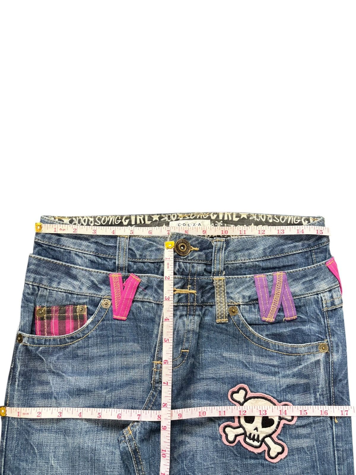 Dsquared2 Vintage Japanese Brand Double Waist Distressed Jeans Size 30" / US 8 / IT 44 - 6 Thumbnail
