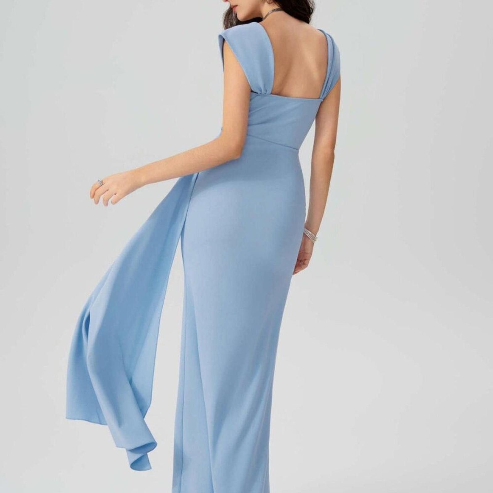 Cyderhouse Cider Satin Sweetheart Runched Split Maxi Dress Size Medium Size M / US 6-8 / IT 42-44 - 4 Thumbnail