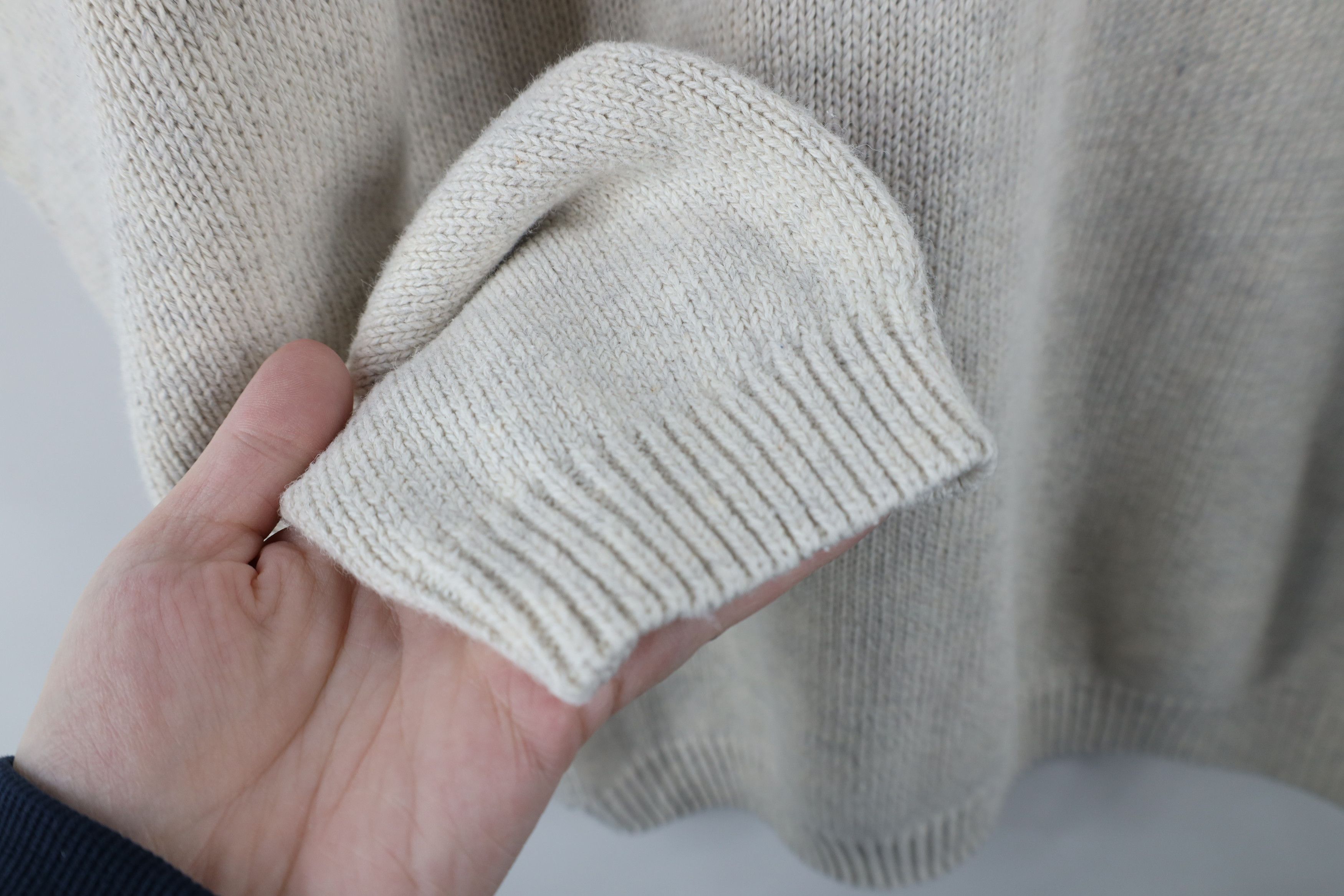 Vintage Vintage 90s Streetwear Striped Knit V-Neck Sweater Cotton Size US M / EU 48-50 / 2 - 5 Thumbnail