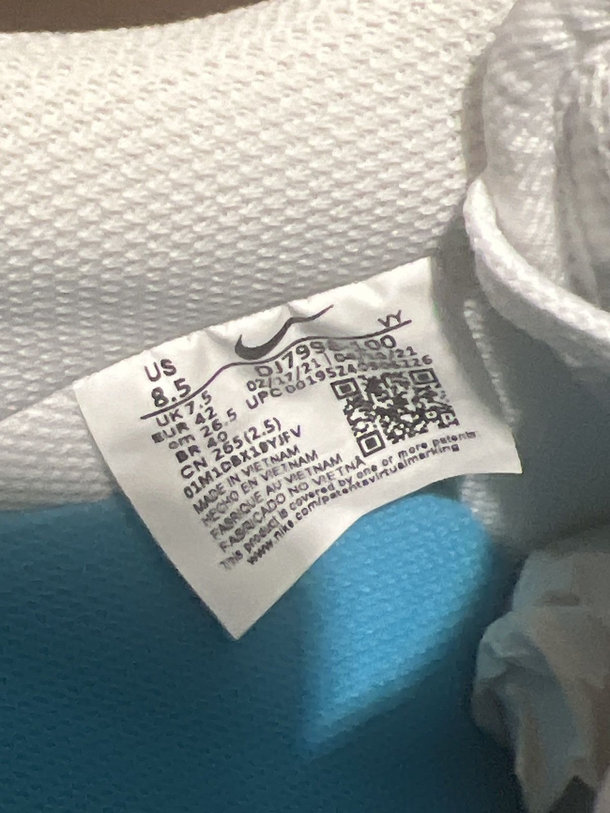 Nike Space Jam x Nike Air Force 1'07 Low 'Hare' Size US 8.5 / EU 41-42 - 8 Thumbnail