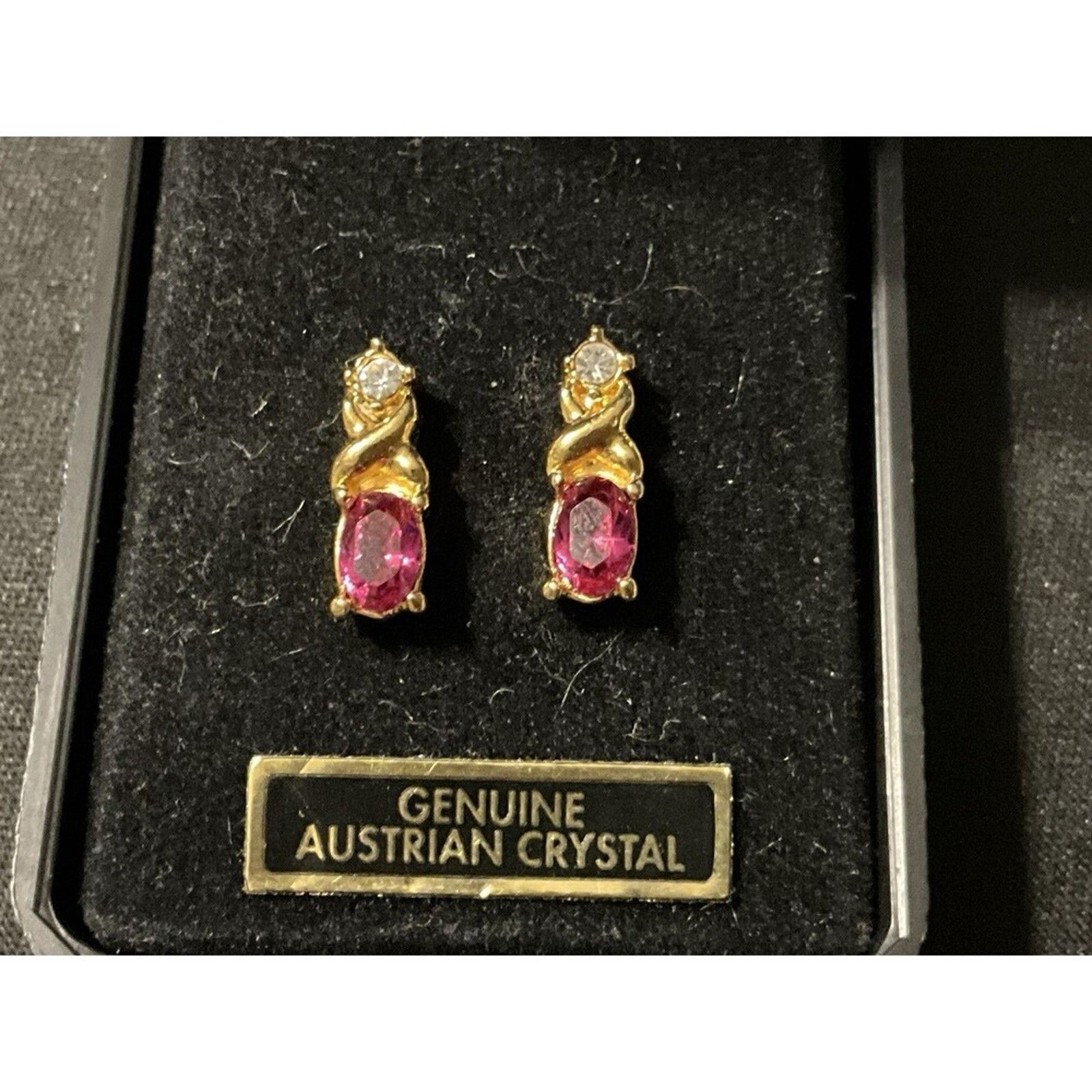 Other Gold Plated Austrian Crystal Post Vintage Earrings Size ONE SIZE - 2 Thumbnail