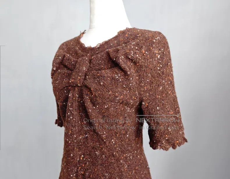 Junya Watanabe Junya Watanabe Woolen bow mid-sleeve top Size S / US 4 / IT 40 - 5 Thumbnail