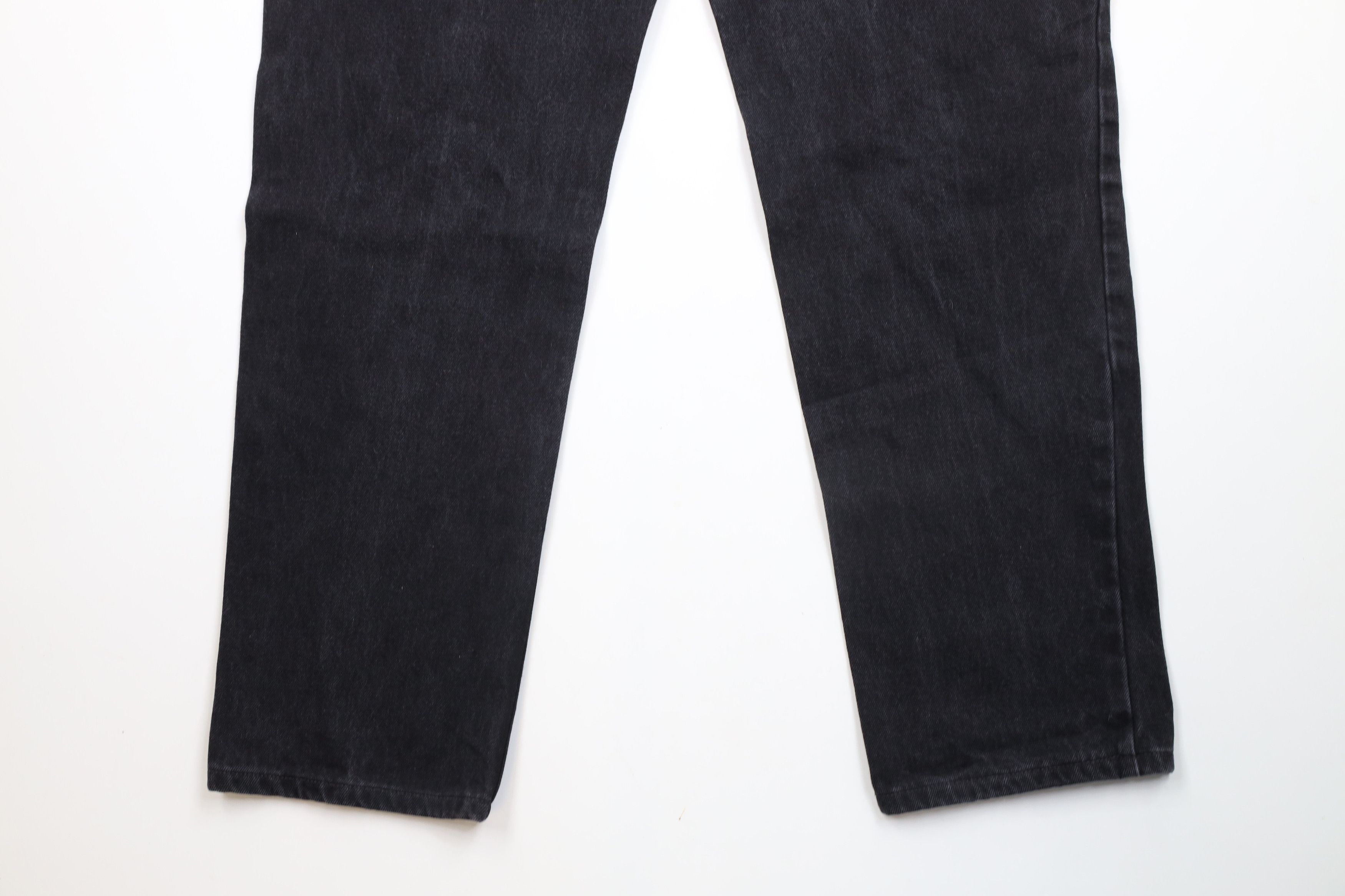 Lands' End × Vintage Vintage 90s Lands End Tapered Leg Denim Jeans Black USA Size US 34 / EU 50 - 13 Thumbnail