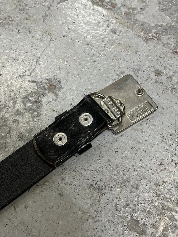 Dsquared2 2000s Dsquared2 Black Leather Ski Buckle Belt Size ONE SIZE - 8 Thumbnail