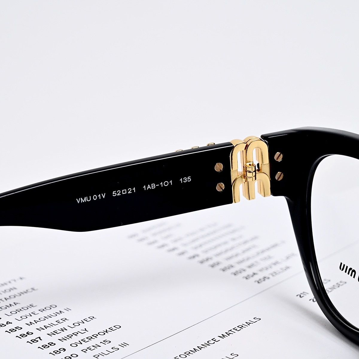 Miu Miu MIU MIU 0MU 01VV GLASSES Size ONE SIZE - 7 Thumbnail