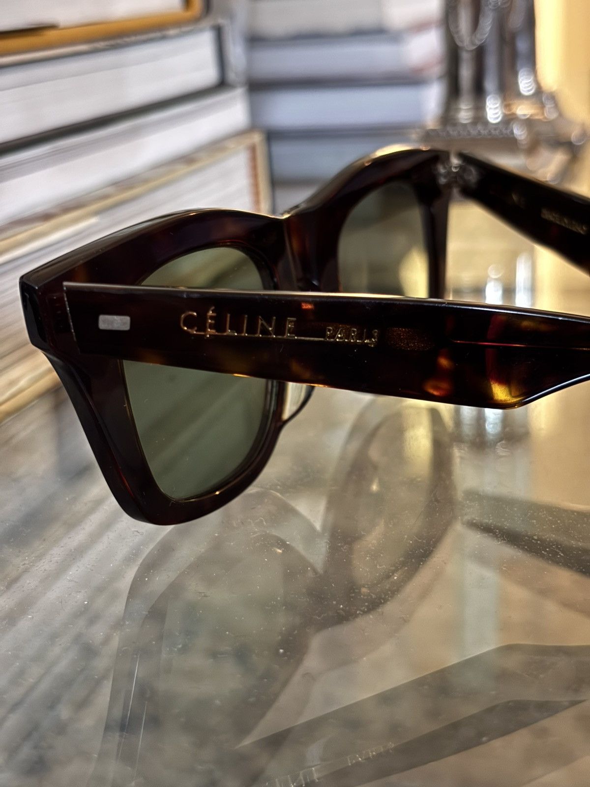 Celine CÉLINE Sunglasses Tortoiseshell Brown Frame Size ONE SIZE - 2 Thumbnail