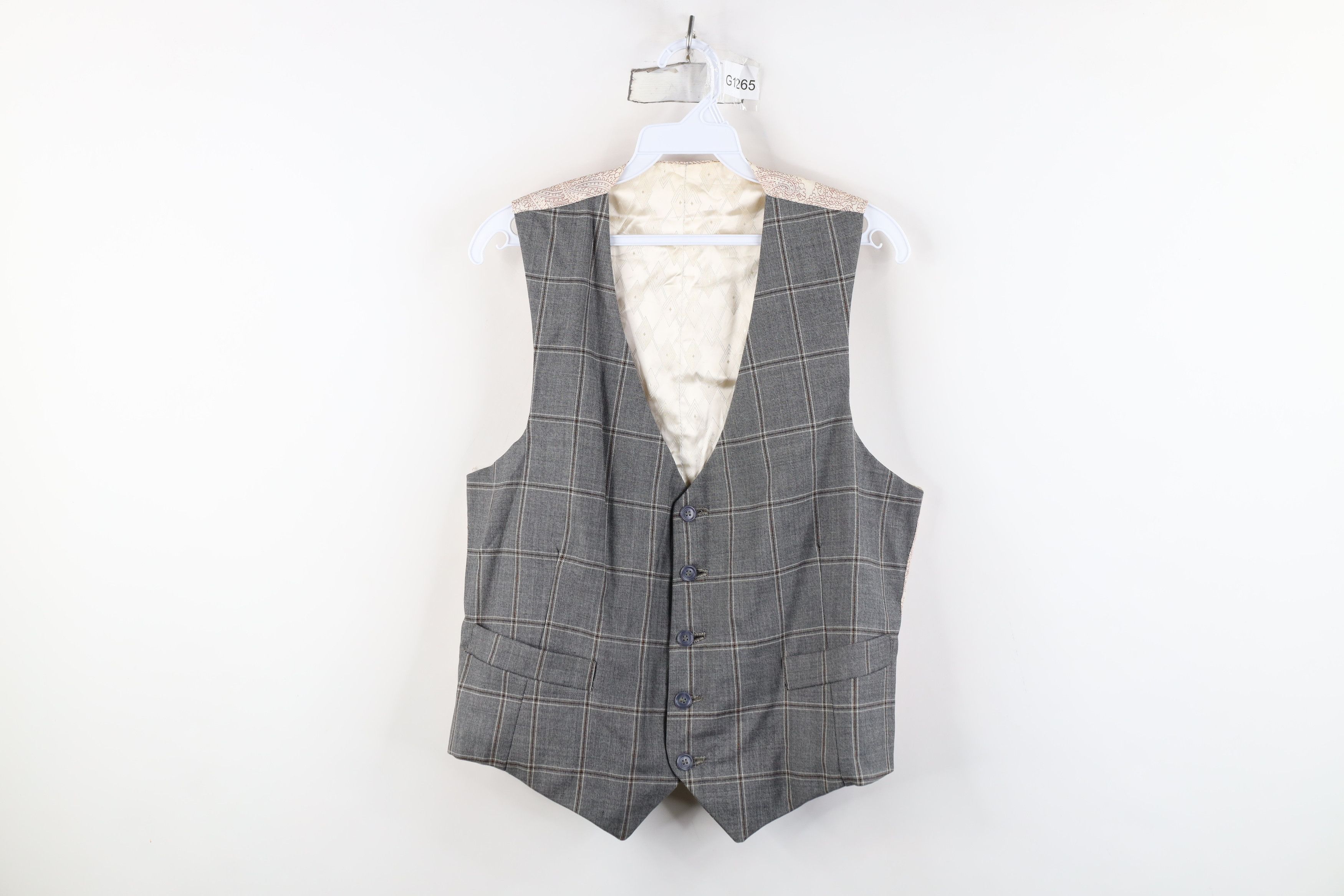 Vintage Vintage 70s Streetwear Wool Buckle Back Suit Vest Jacket Size US M / EU 48-50 / 2 - 1 Thumbnail