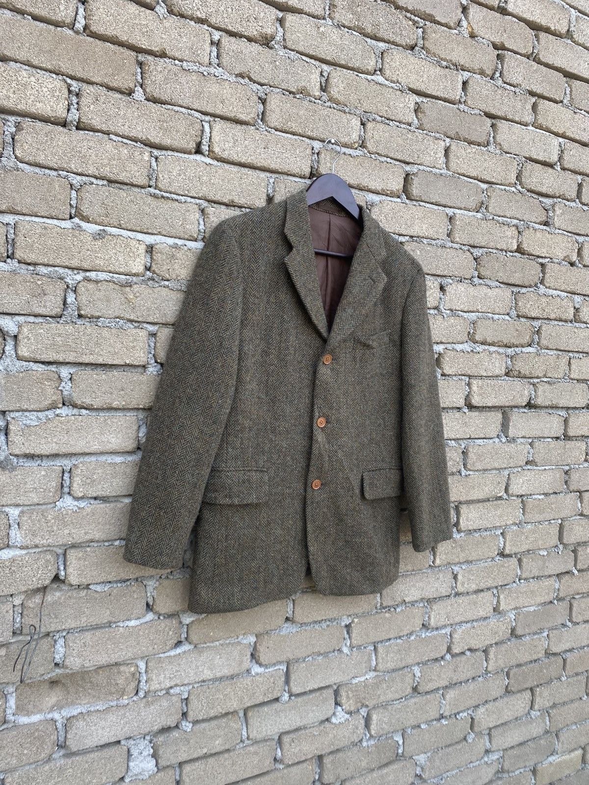 Issey Miyake Issey Miyake X Harris Twees Herringbone Twill Blazers Size 42R - 3 Thumbnail