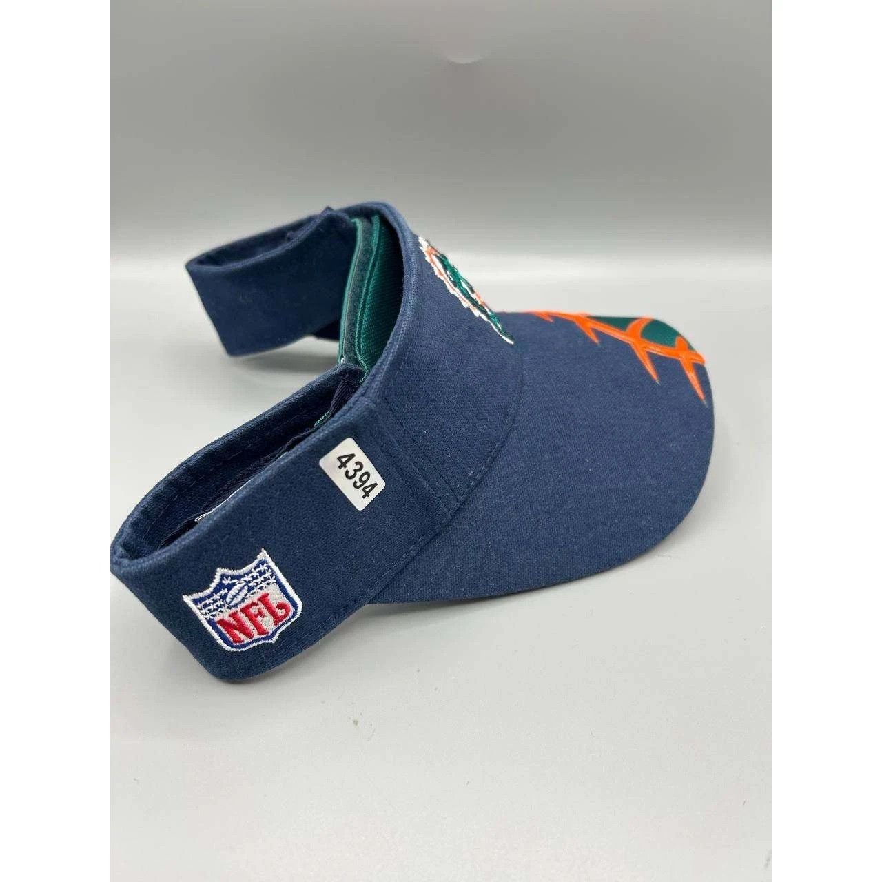 Reebok Miami Dolphins Visor Hat Men Blue NFL Strap Back Cap Cotton Size ONE SIZE - 8 Thumbnail