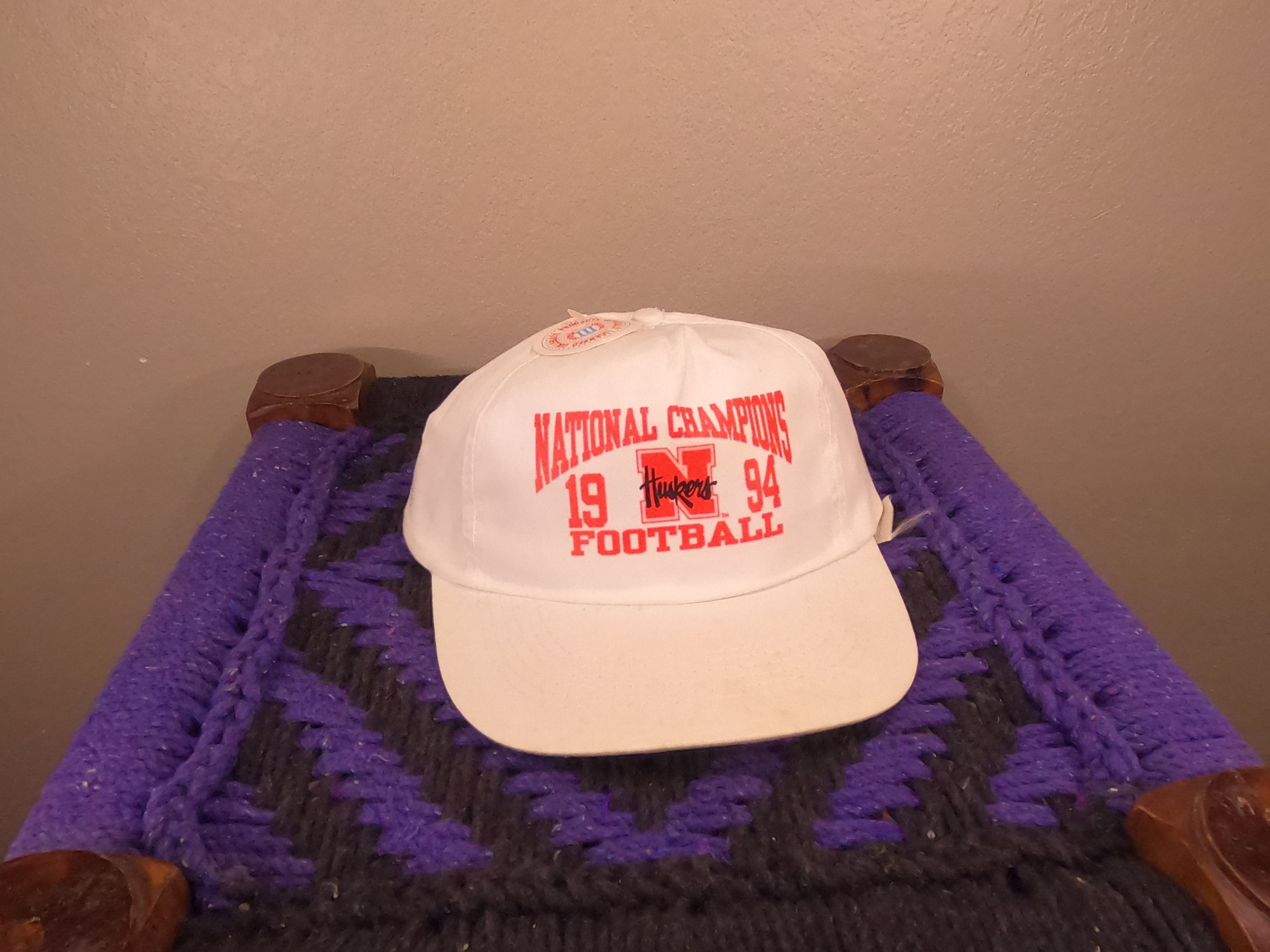 UNIVERSAL PRODUCTS. Deadstock Vintage Nebraska National Champions Football Hat Size ONE SIZE - 1 Thumbnail