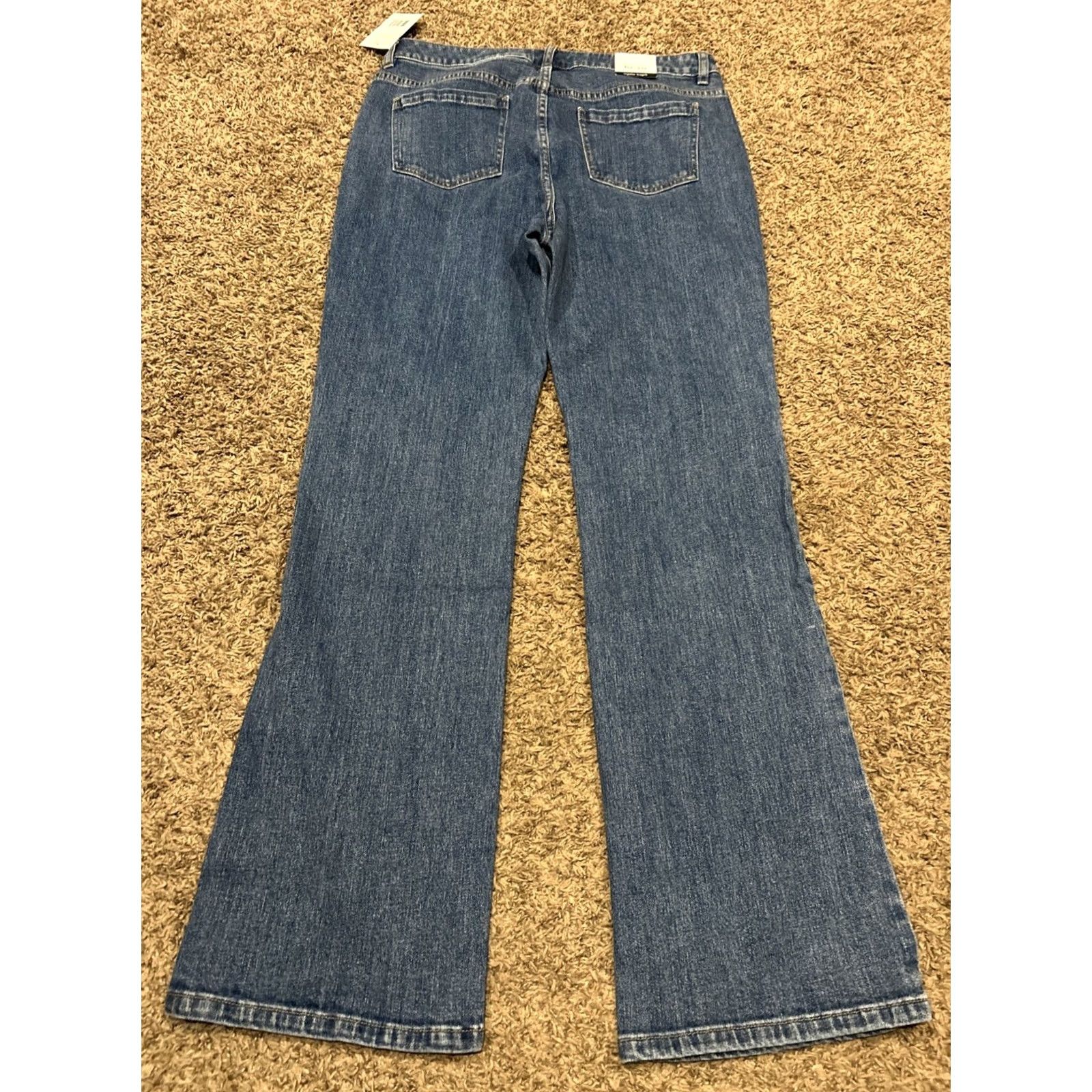 CO Liz & Co Jeans Womens Regular Size 10 Cotton Denim Blue Bootcut Inseam 31.5" NWT Size 32" / US 10 / IT 46 - 4 Thumbnail