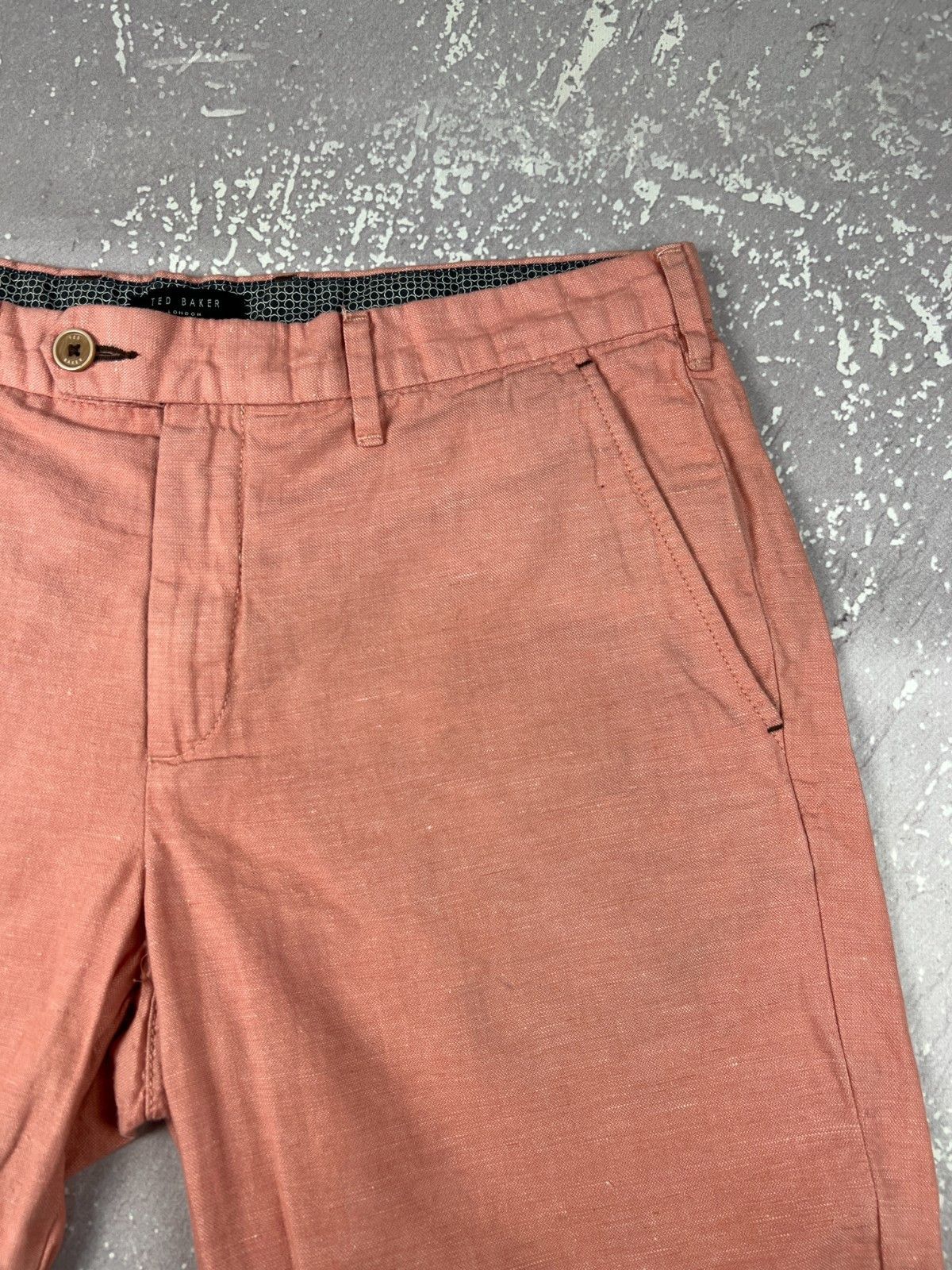 Ted Baker Ted Baker Summer Cotton/Linen Shorts Mens 32R Pink Size US 32 / EU 48 - 3 Thumbnail