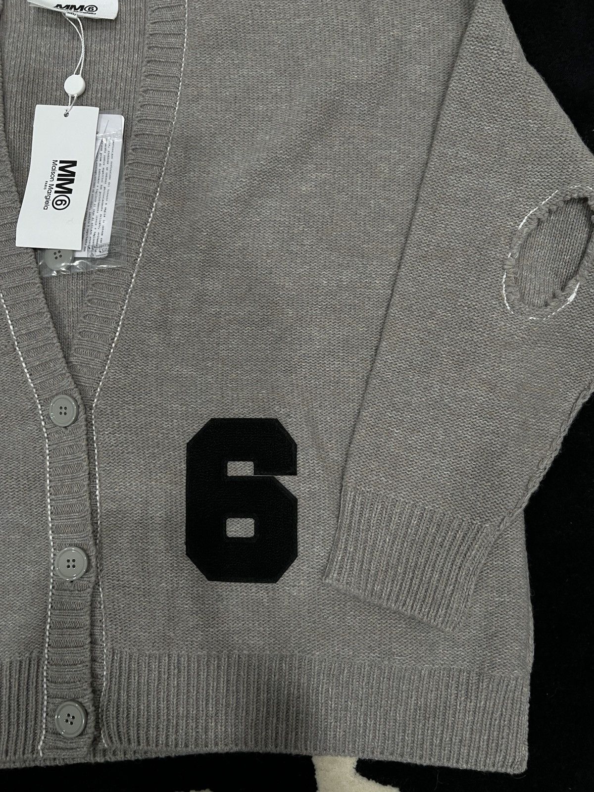 Designer × Maison Margiela Maison Margiela MM6 Knitted Cardigan Size US XS / EU 42 / 0 - 3 Thumbnail